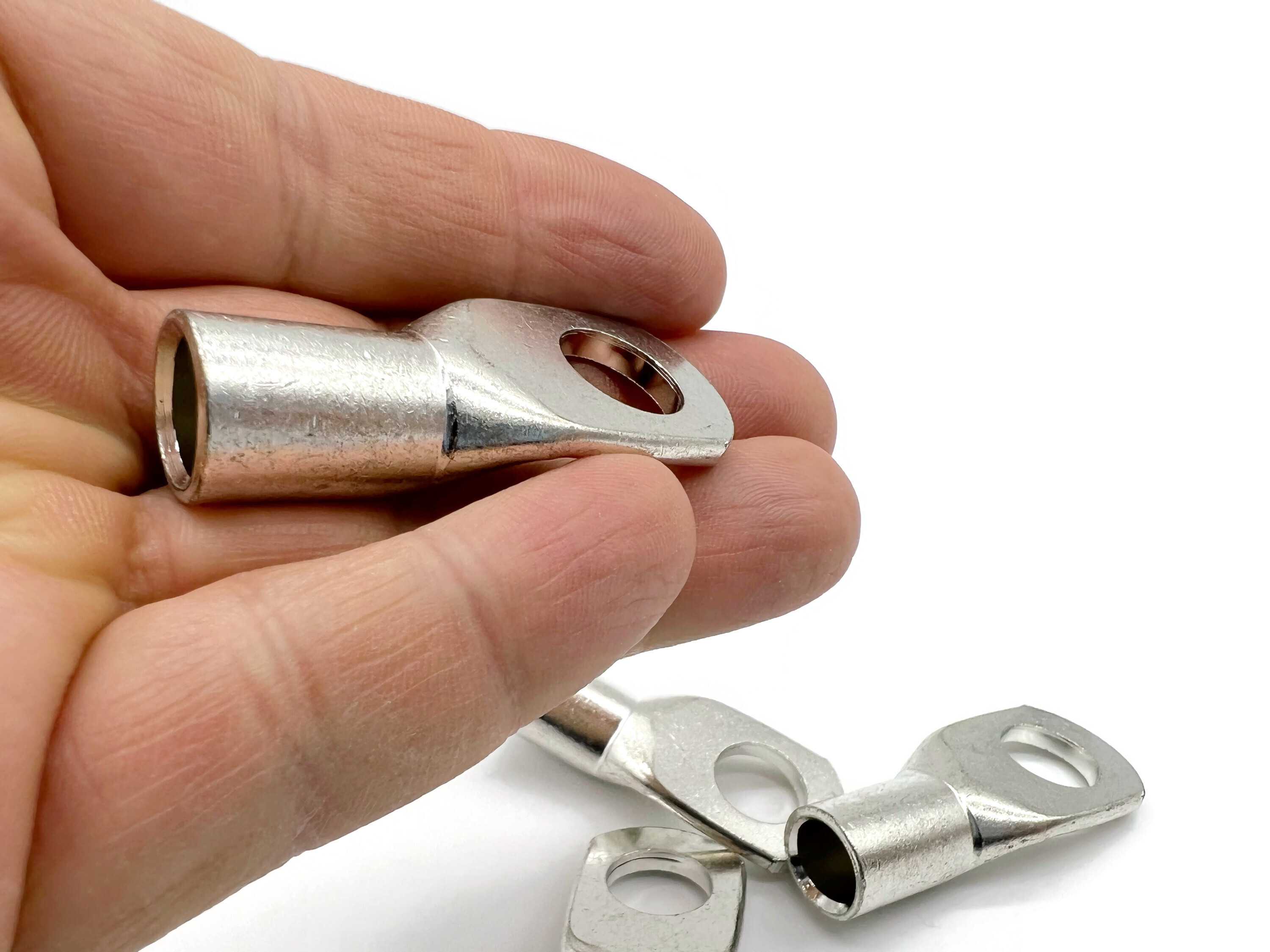 Kabelschuh 50mm2 M12 4x für Batteriekabel optimal für kupfergeflochtene Kabel 8mm - Vorschau 6
