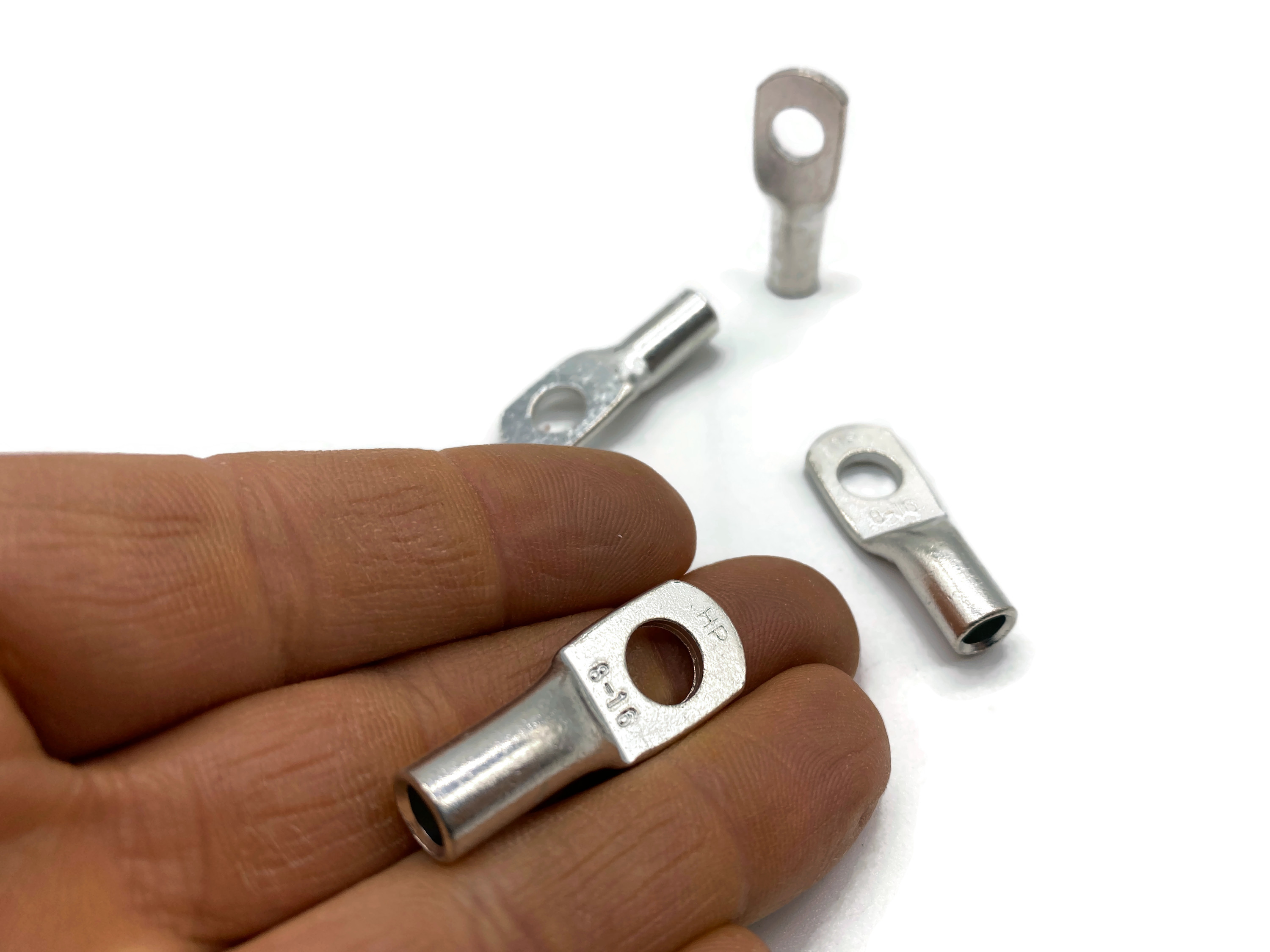 Kabelschuh 16mm² M8 4x für 16mm² Kupferkabel Schraubenöffnung 8mm für Fahrzeuge und Solar - Vorschau 2