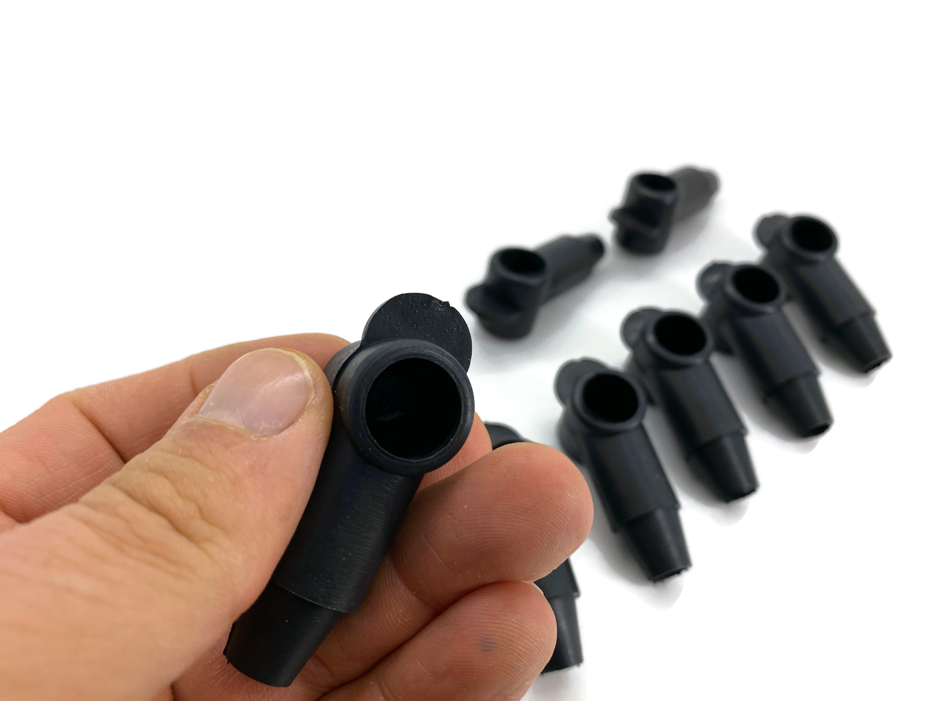 10x Polschutzkappe für Kabel 16 25 35 50 mm² 14mm Schwarz konisch zulaufend temperaturbeständig - Vorschau 7