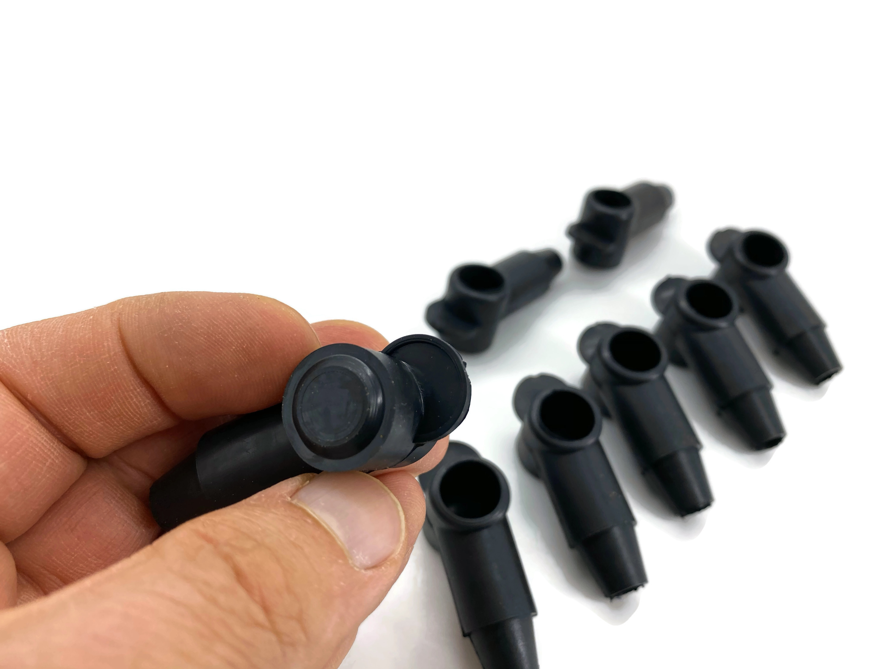 10x Polschutzkappe für Kabel 16 25 35 50 mm² 14mm Schwarz konisch zulaufend temperaturbeständig - Vorschau 8