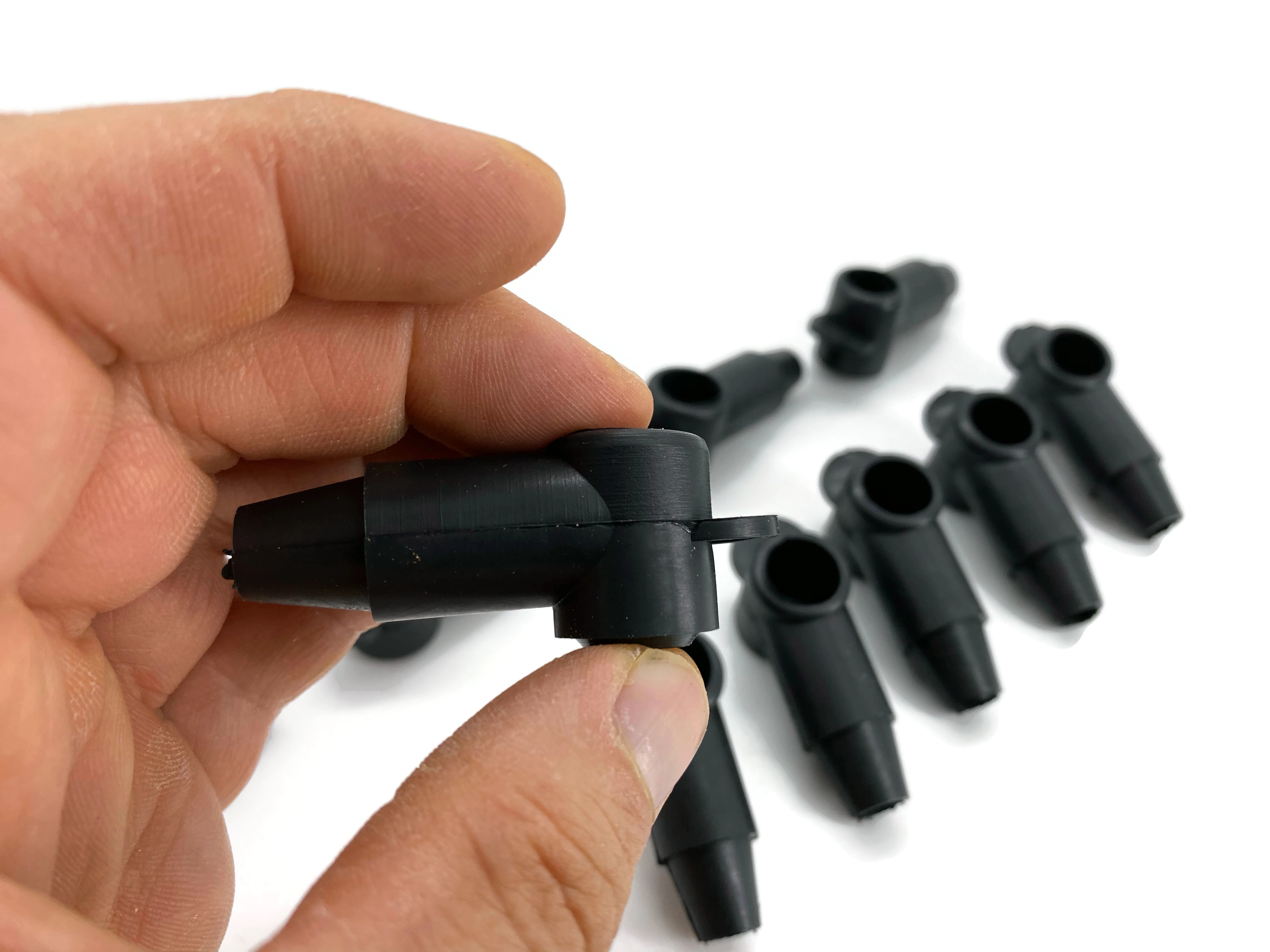 10x Polschutzkappe für Kabel 16 25 35 50 mm² 14mm Schwarz konisch zulaufend temperaturbeständig - Vorschau 9