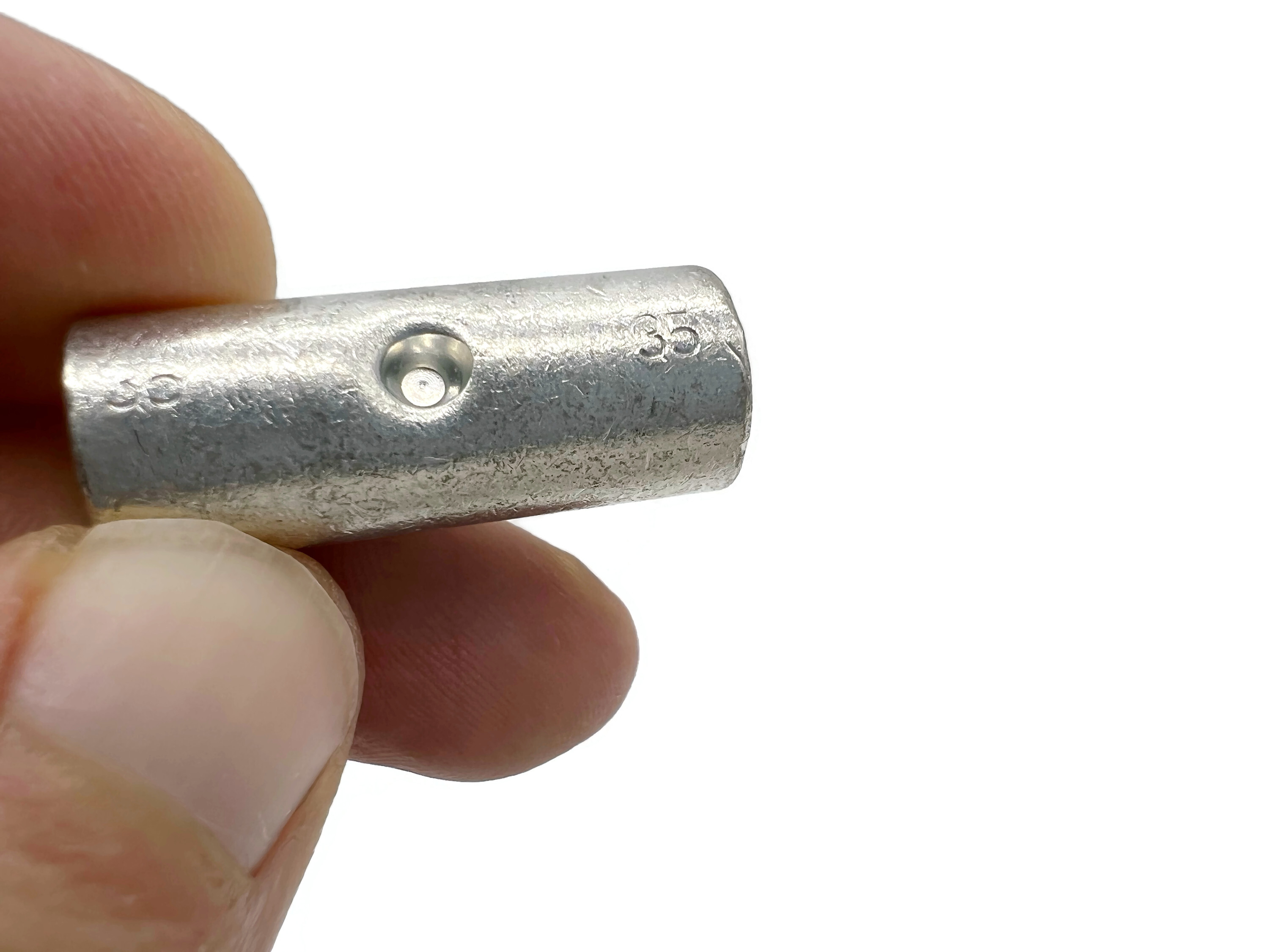 4x Stossverbinder 35mm² für Batteriekabel zum Verpressen Loten Kabelverbindungen verzinnt - Vorschau 4