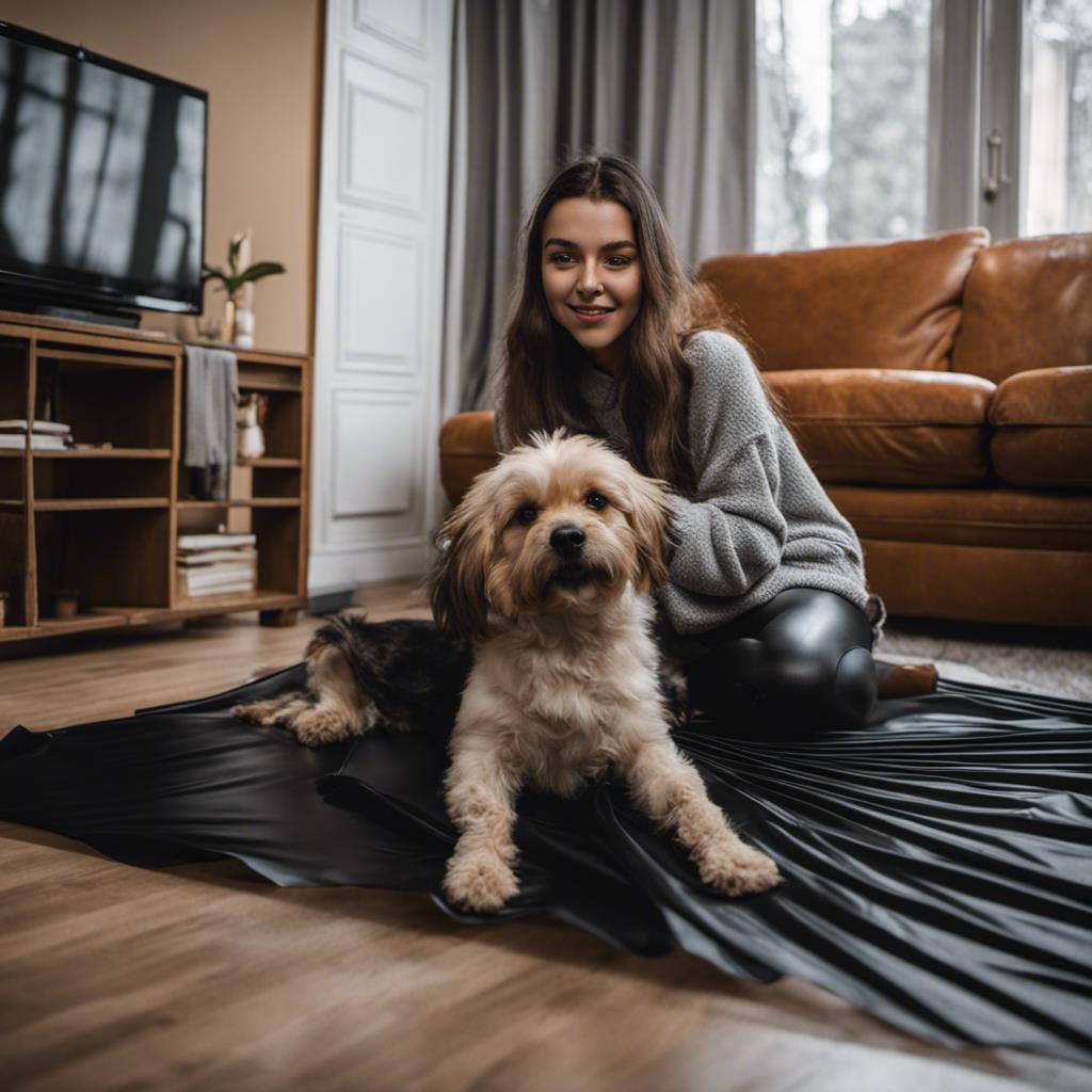 wasserdichte und waschmaschinenfeste Haustierunterlage aus Vinyl für Hunde Katzen ideal für Zuhause Auto flüssigkeitsabweisend pflegeleicht - Vorschau 5
