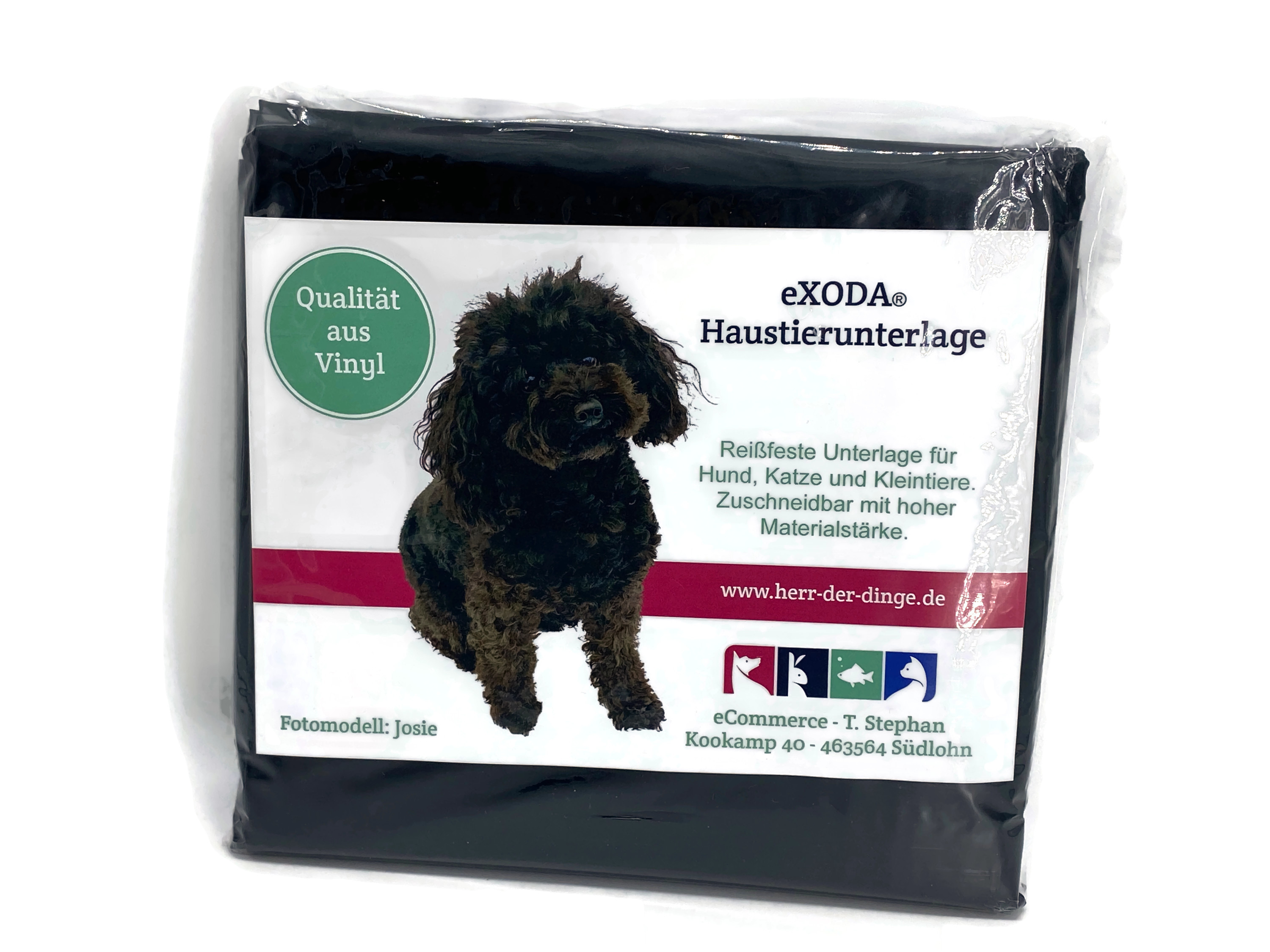 Haustier Unterlage für Hunde und Katzen abwaschbar Schwarz flexibel für drinnen draussen