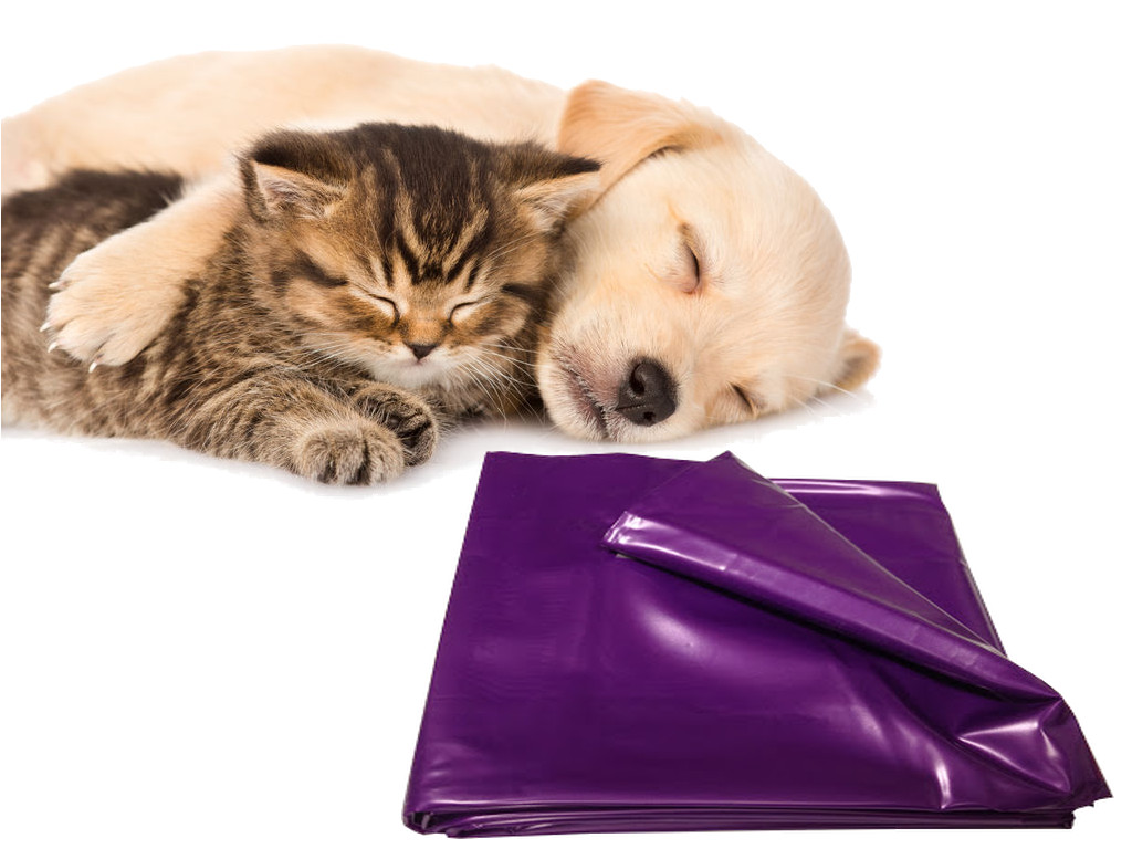 Haustier Unterlage für Hunde und Katzen 200x230 abwaschbar lila flexibel - Vorschau 3