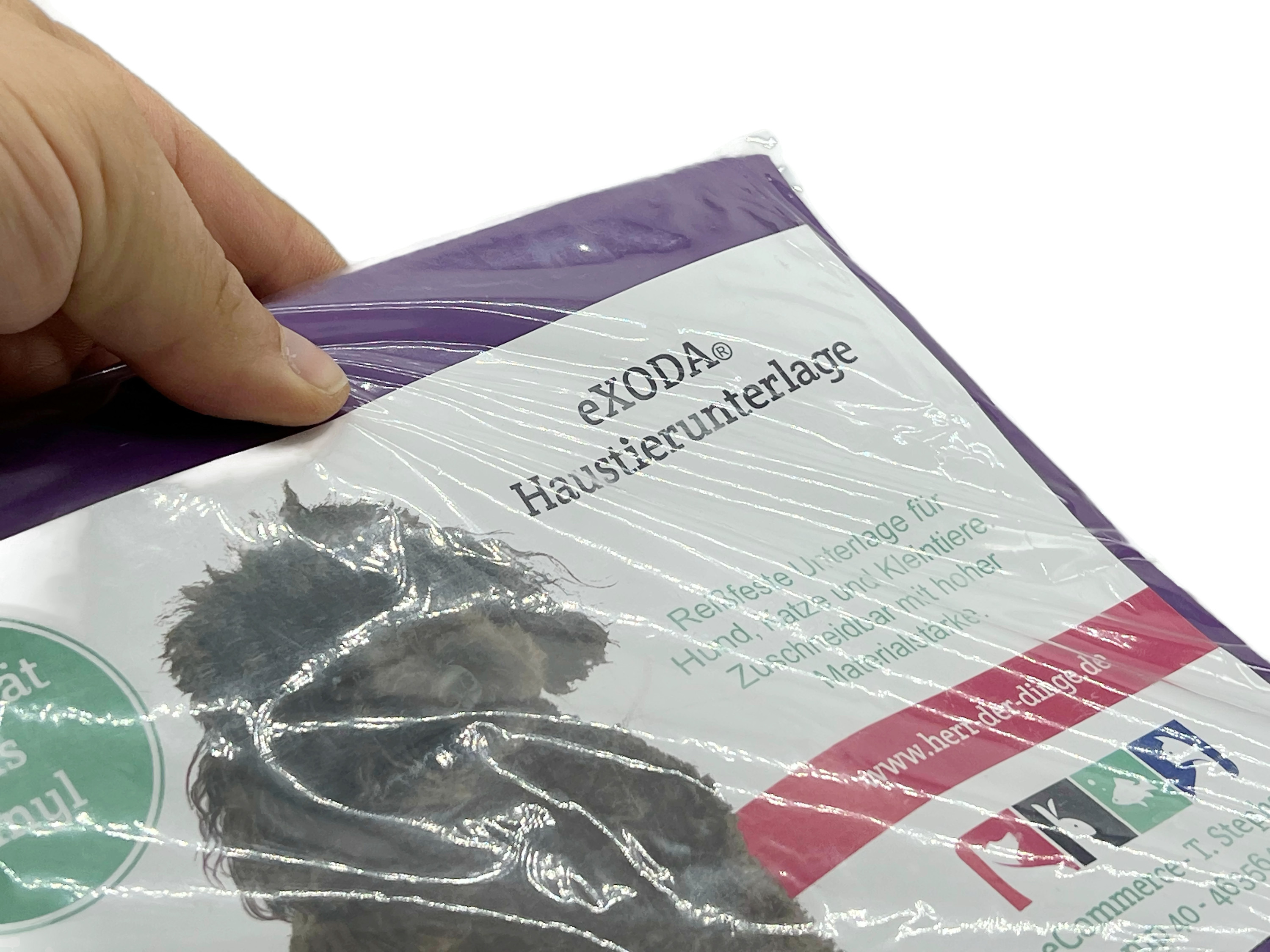 Haustier Unterlage für Hunde und Katzen 200x230 abwaschbar lila flexibel - Vorschau 5