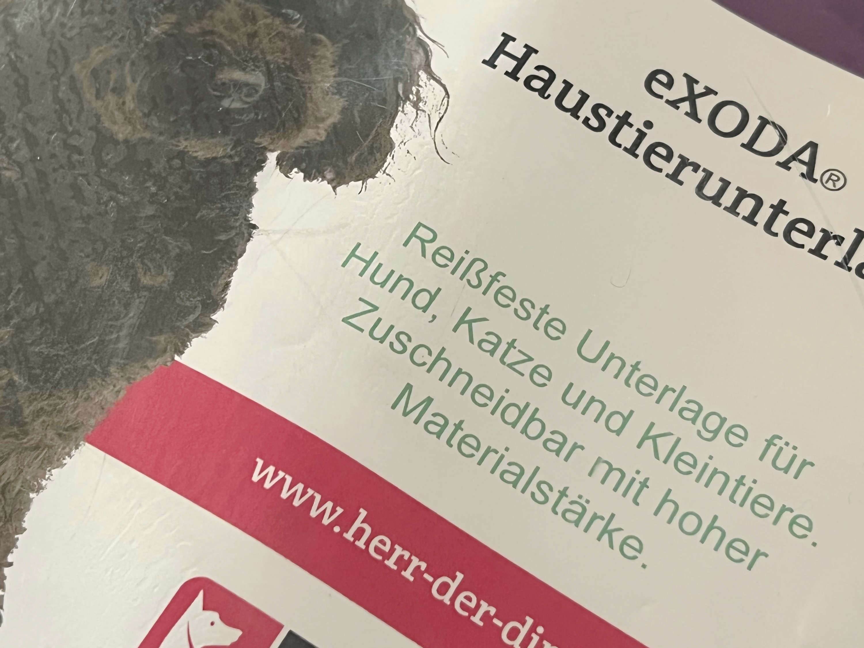 Haustier Unterlage für Hunde und Katzen 200x230 abwaschbar lila flexibel - Vorschau 6