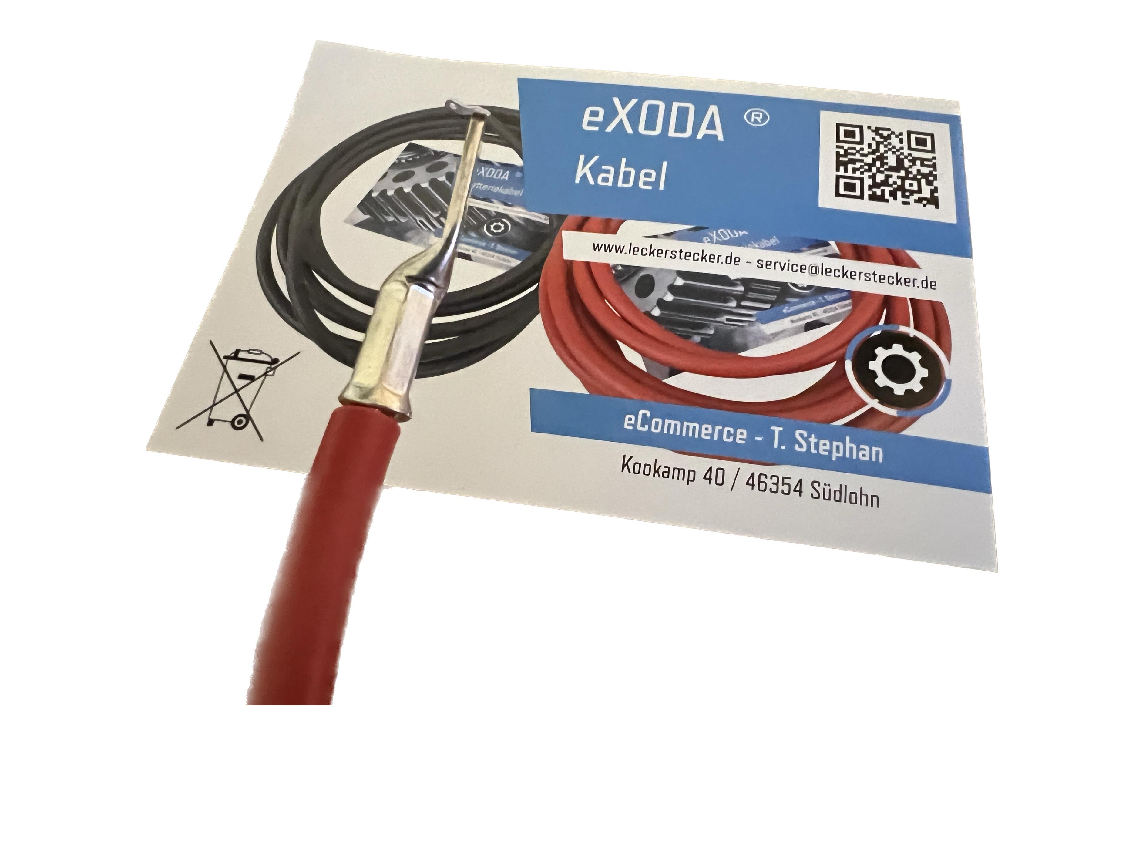 Batteriekabel 25 mm² 50cm mit Kabelschuhen M10 Rot - Vorschau 3