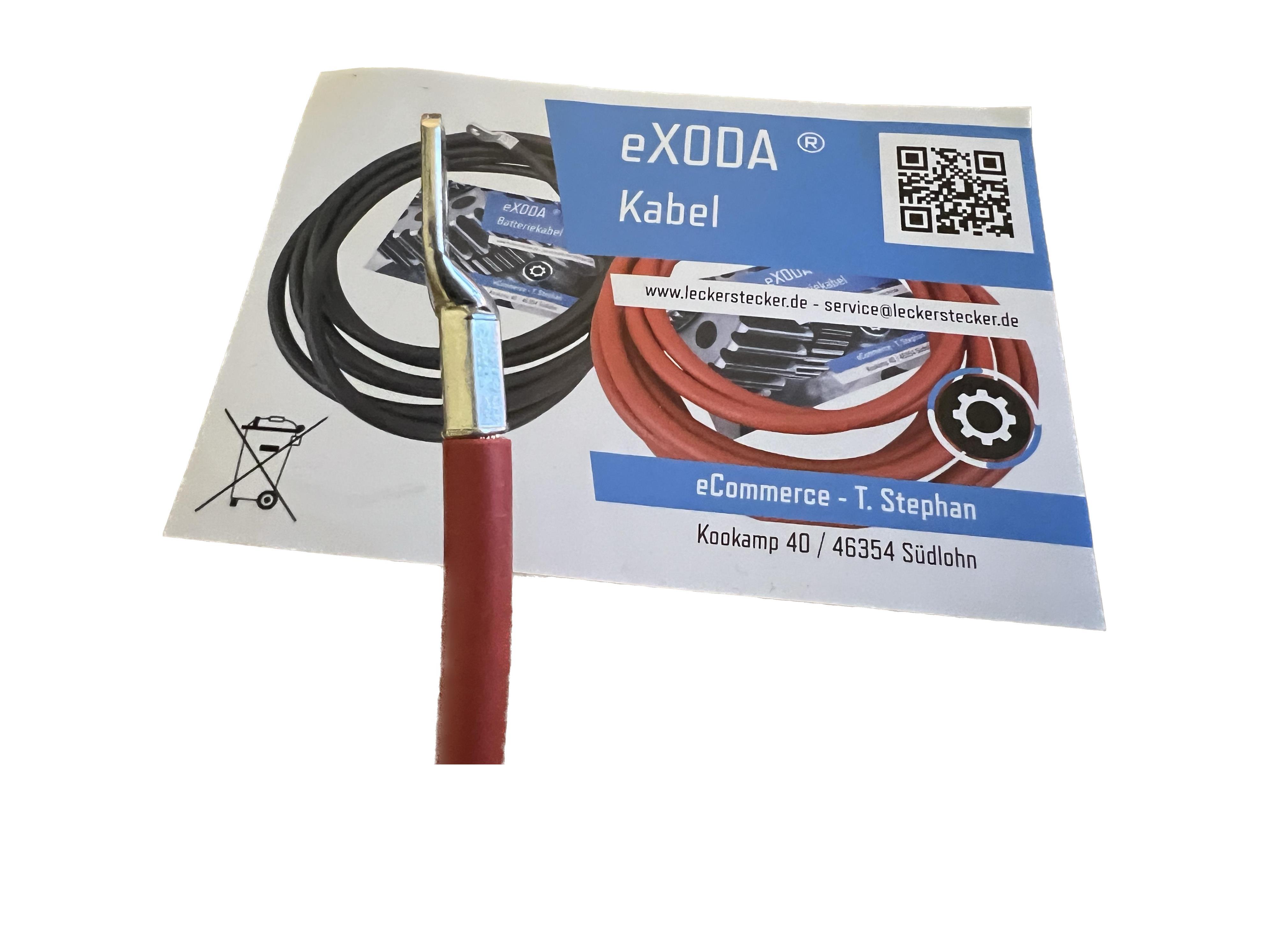 Batteriekabel 25 mm² 50cm M8 Rot für Fahrzeuge aus 99 Prozent Kupfer hochqualitativ - Vorschau 5