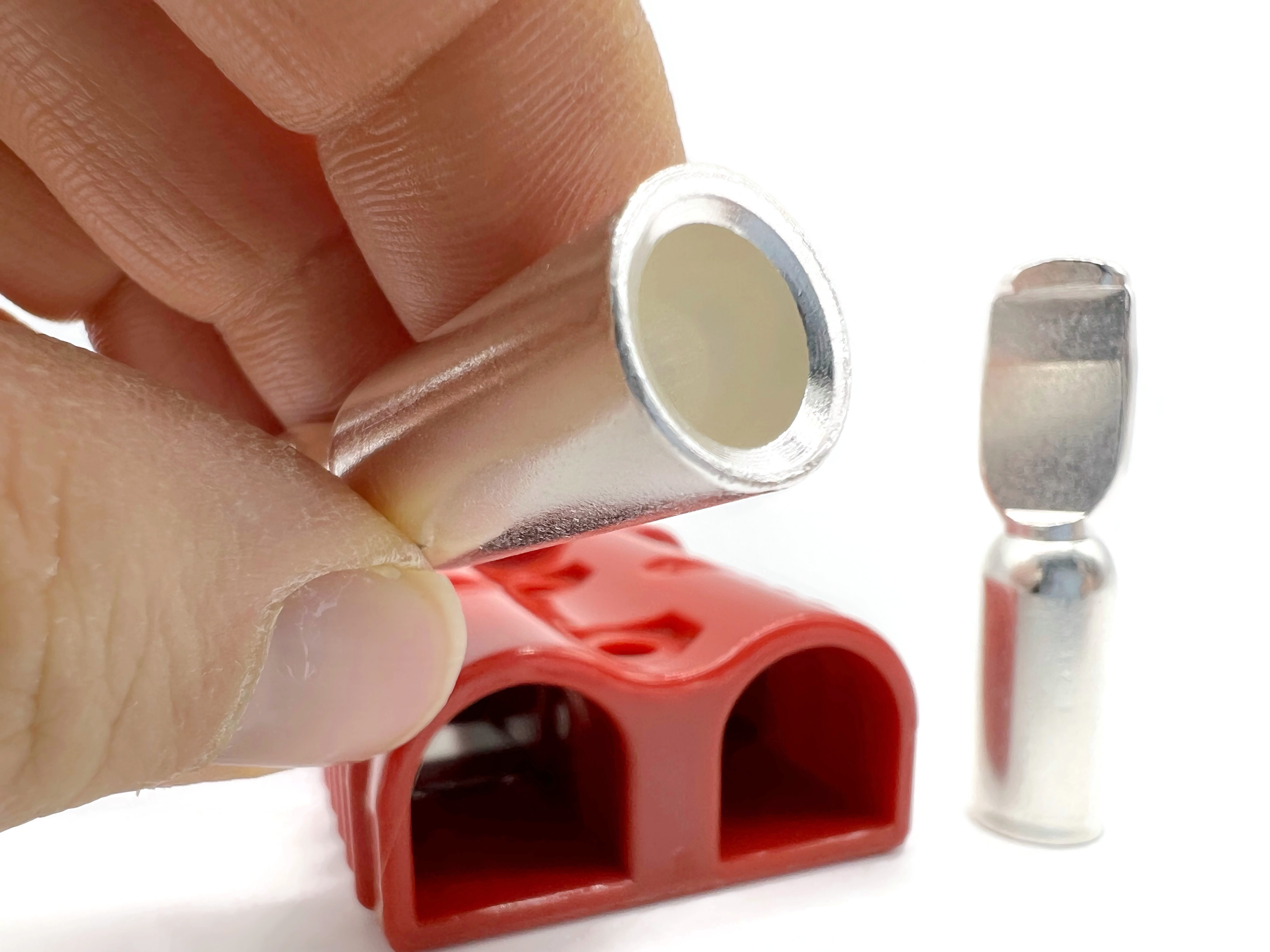 Batterie Stecker 175A 35 mm2 rot Steckverbinder für Gabelstapler Kabel mit robustem Gehäuse - Vorschau 2
