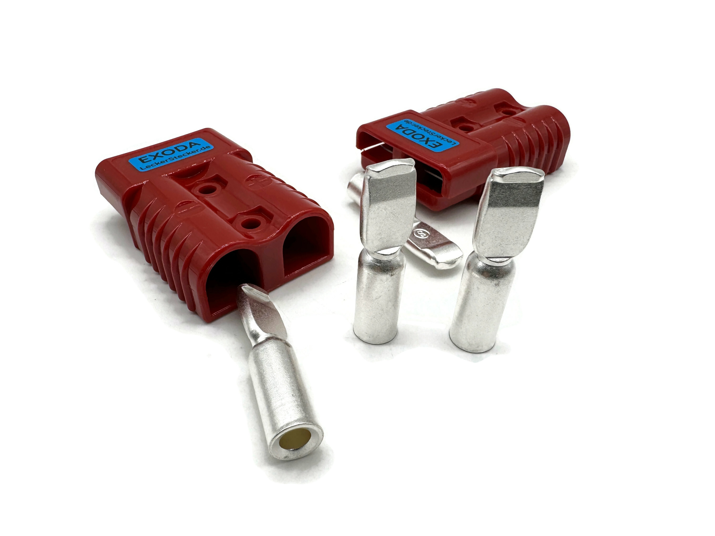 Batterie Stecker 175A 25 mm2 rot Steckverbinder für Gabelstapler Kabel mit Kupferkontakten - Vorschau 5