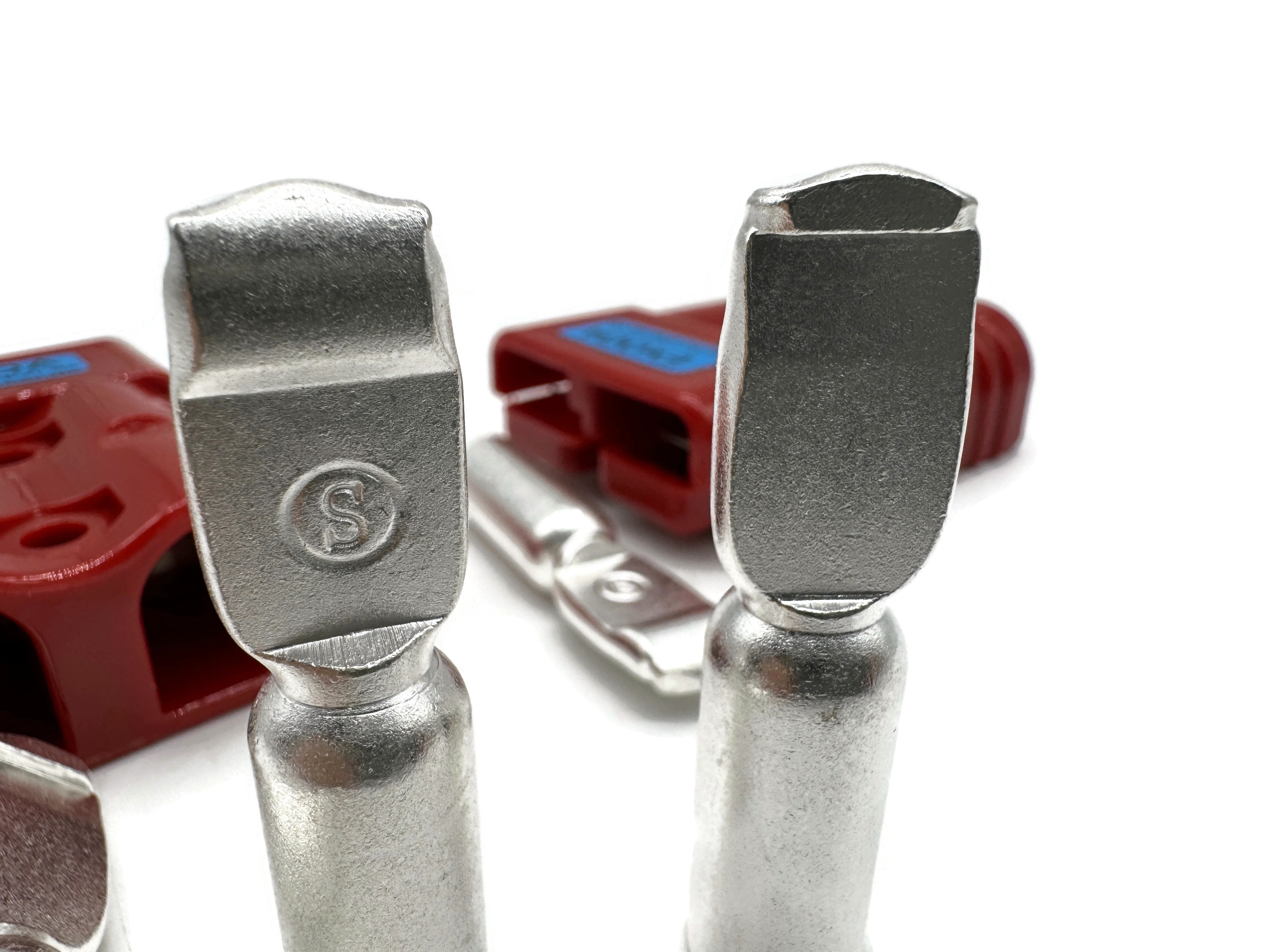 Batterie Stecker 175A 25 mm2 rot Steckverbinder für Gabelstapler Kabel mit Kupferkontakten - Vorschau 4