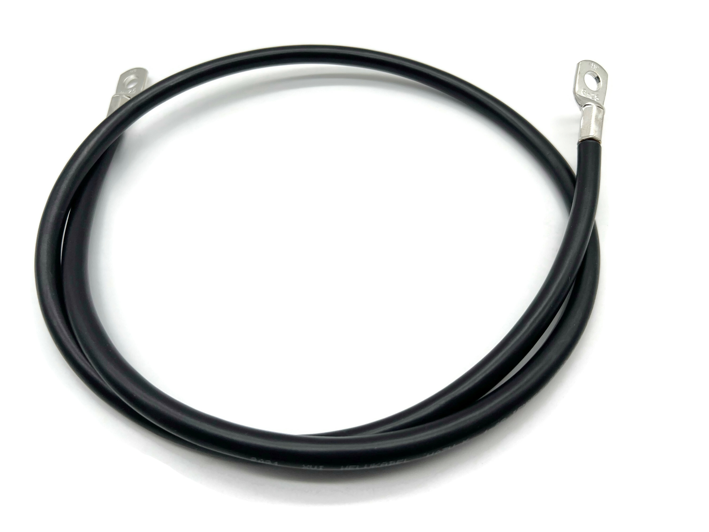 Batteriekabel 25 mm² 100 cm M8 Schwarz flexibel mit 99 9  Kupfer für Auto Boot Motorrad - Vorschau 2