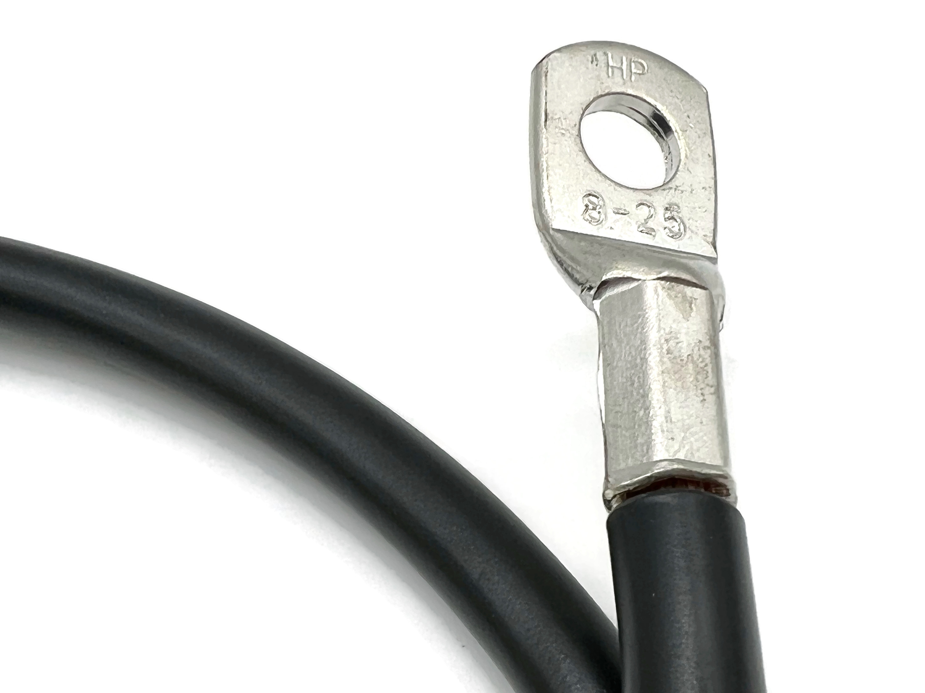 Batteriekabel 25 mm² 100 cm M8 Schwarz flexibel mit 99 9  Kupfer für Auto Boot Motorrad - Vorschau 3