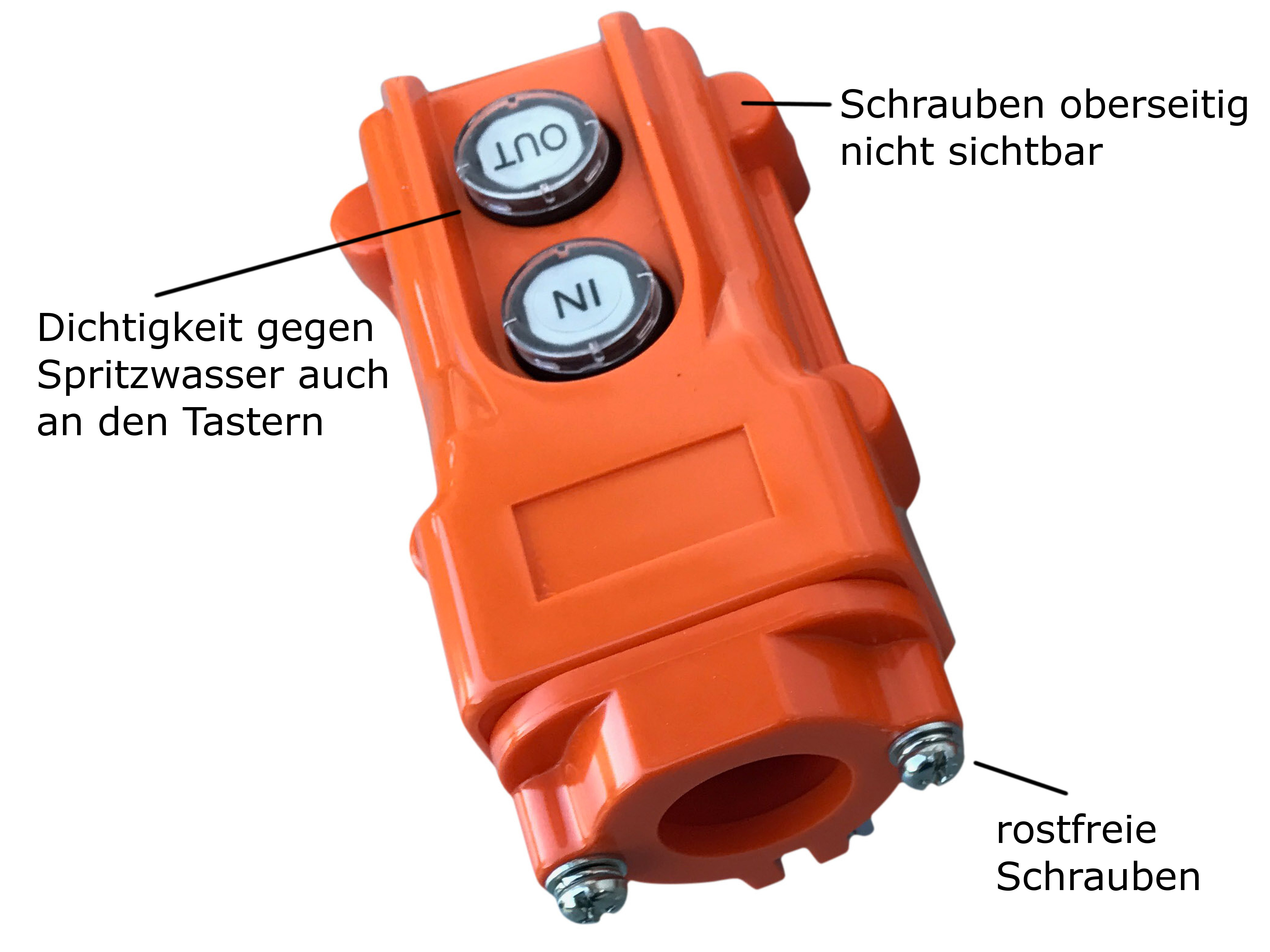 Schalter Hoch Runter Funktion Taster Bedienstation Kran Seilwinde 2 Tasten 3 Jahre Garantie - Vorschau 5