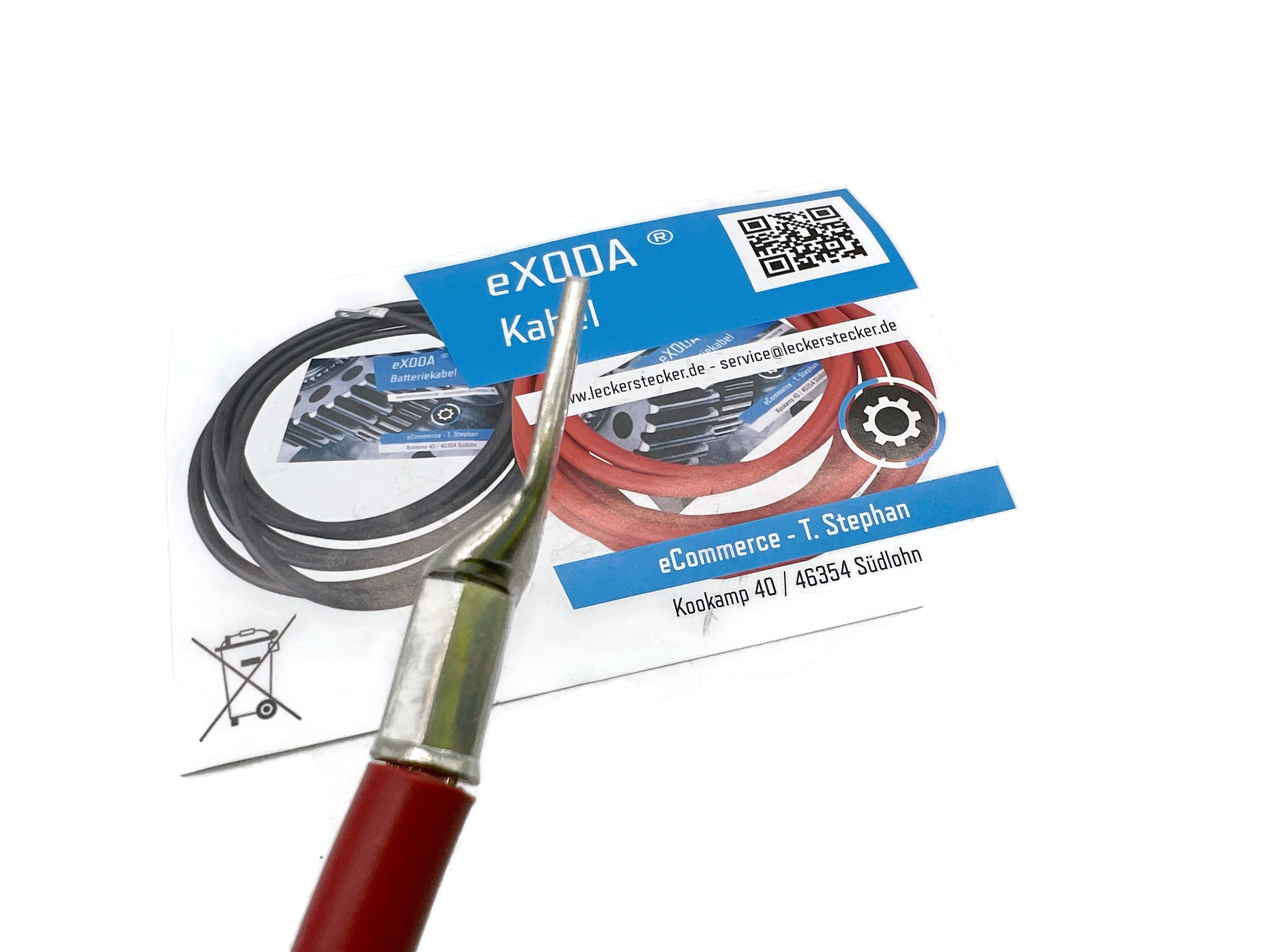 Batteriekabel 25 mm² 200cm M10 Rot für KFZ Motorrad Boot 1008 Watt 12V flexibles Kabel - Vorschau 3