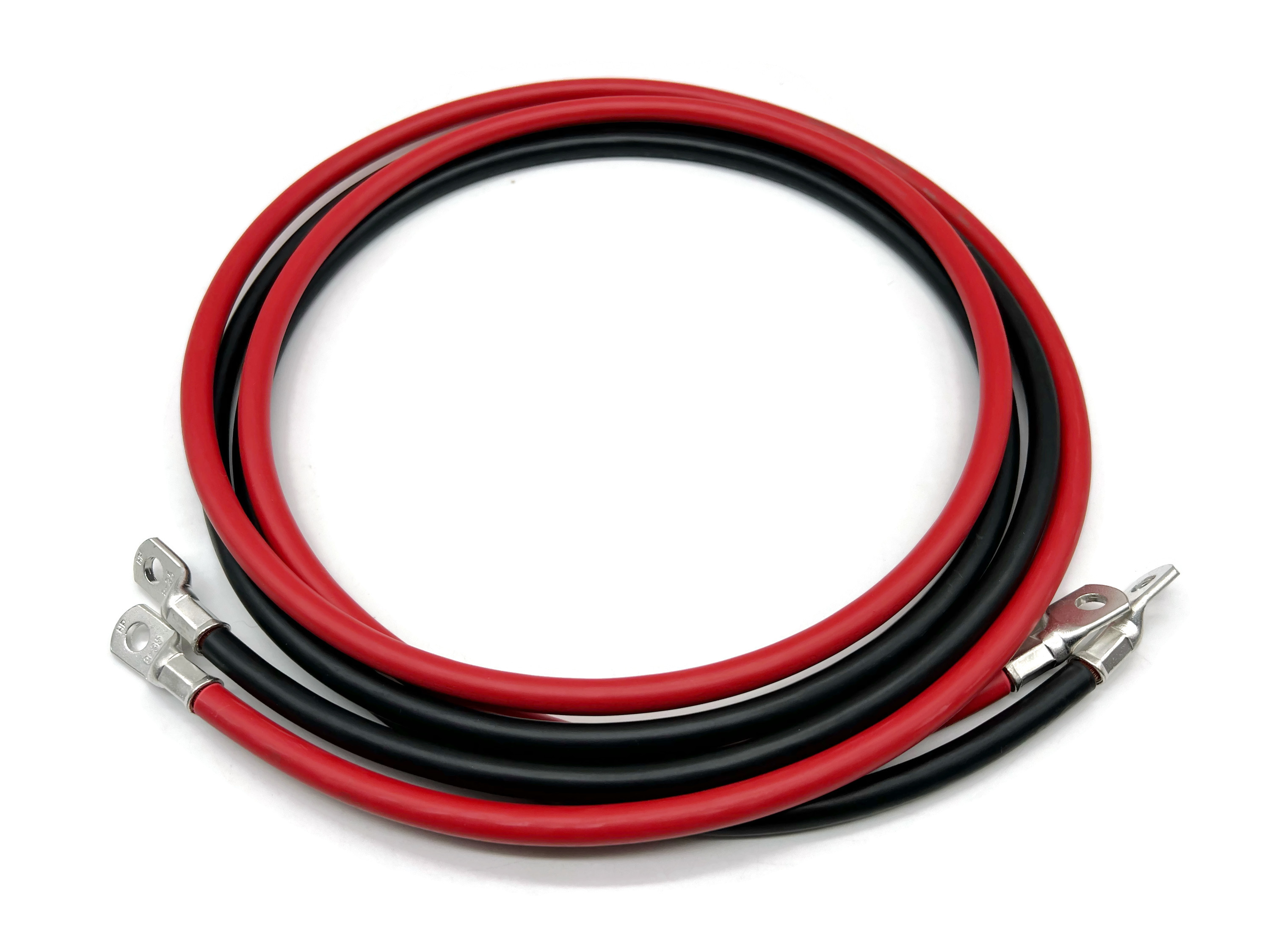 Exoda Batteriekabel Set 35 mm² 200 cm mit M8 Kabelschuhen Rot Schwarz für Auto Boot Motorrad - Vorschau 5