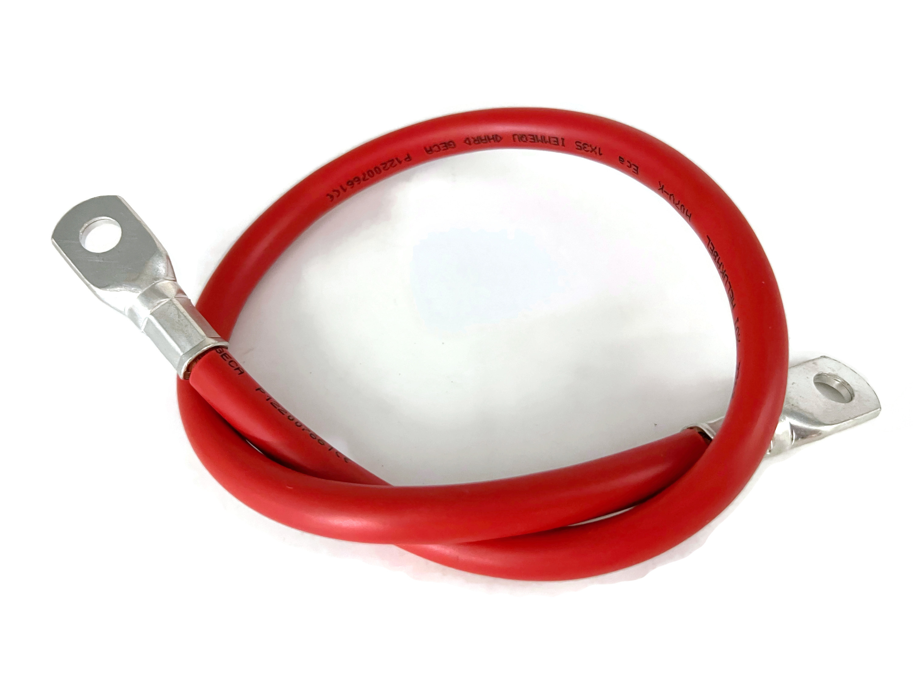 Batteriekabel 35 mm² 50cm mit M8 Kabelschuhen Rot hohe Qualität flexibel max 470A 12V - Vorschau 5