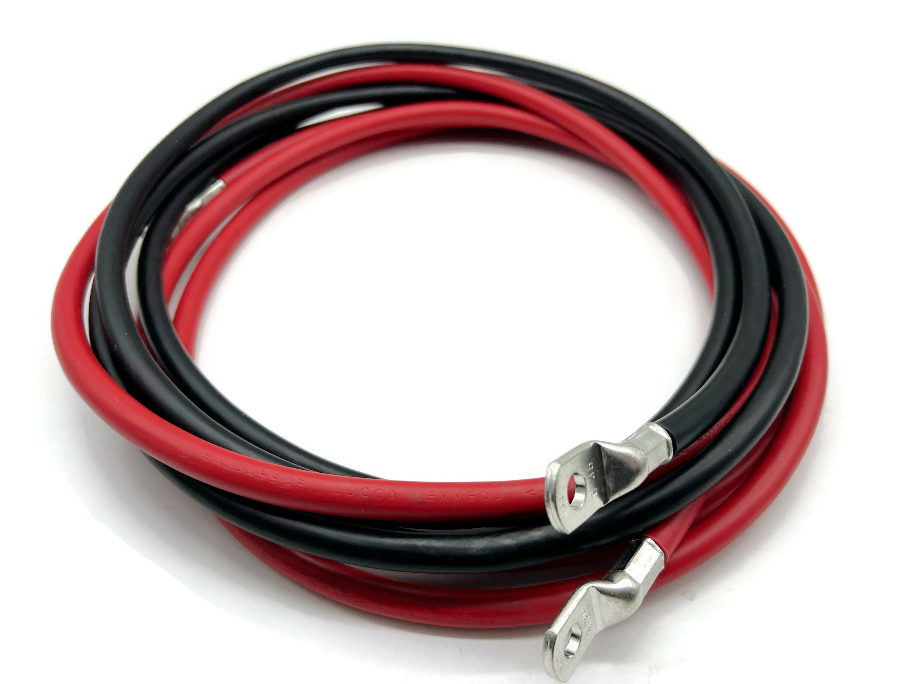 Batteriekabel Set 35 mm² 300cm M8 Rot Schwarz für Auto Boot Motorrad flexibles Design - Vorschau 3