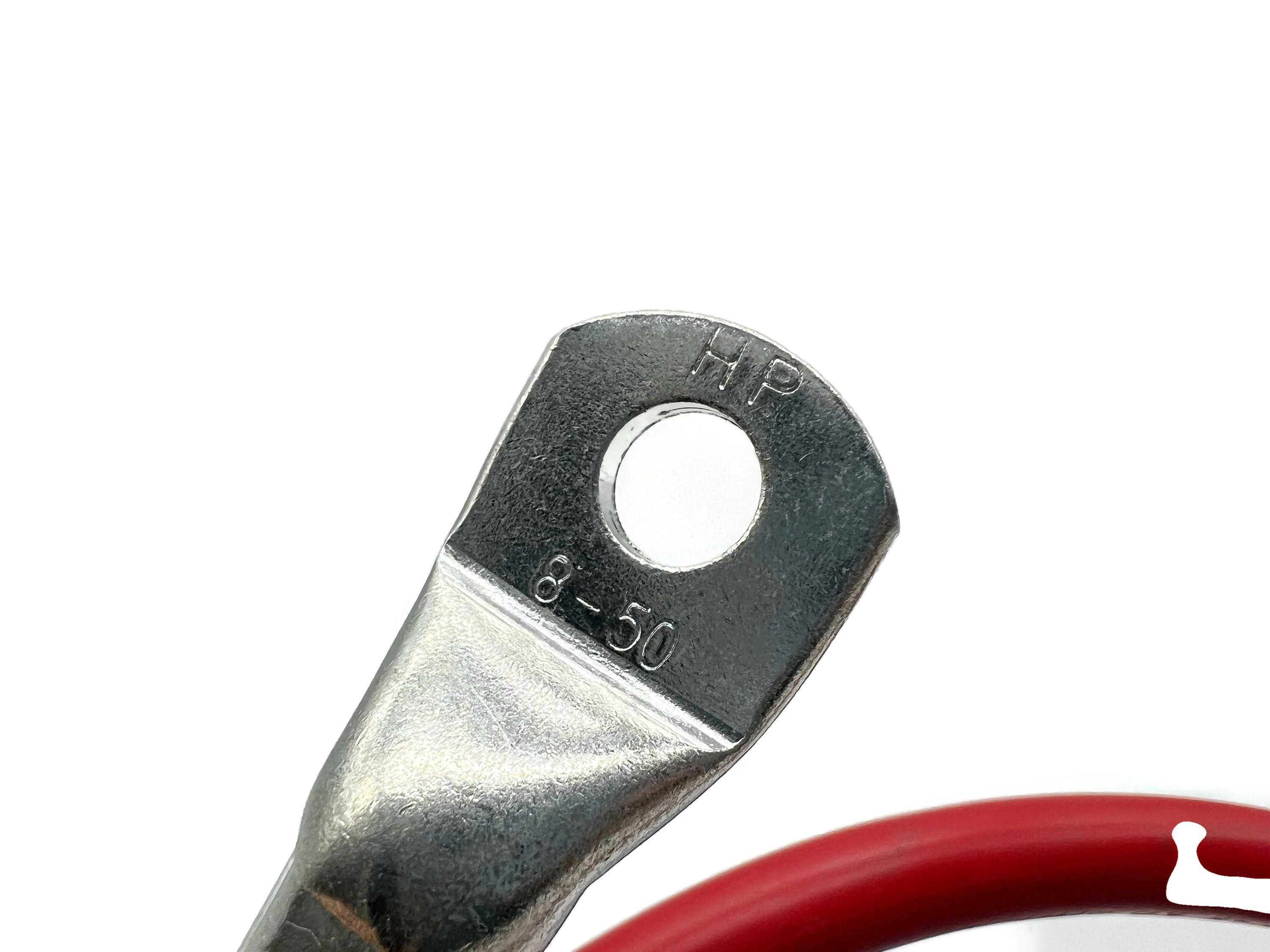50 mm² Batteriekabel 100cm Rot M8 Kabelschuhe flexibles Kabel 336A hohe Leitfähigkeit - Vorschau 3