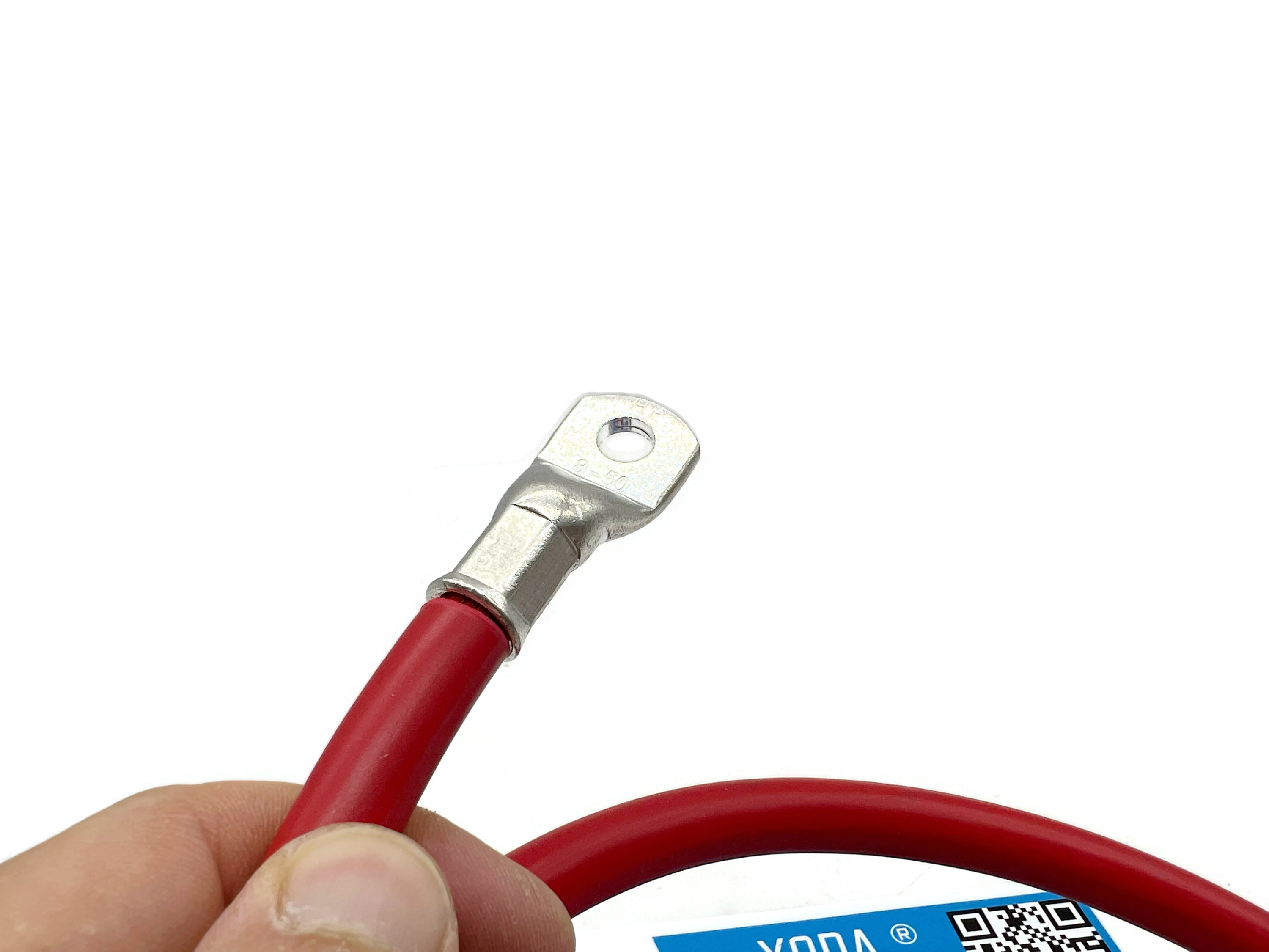 50 mm² Batteriekabel 100cm Rot M8 Kabelschuhe flexibles Kabel 336A hohe Leitfähigkeit - Vorschau 4