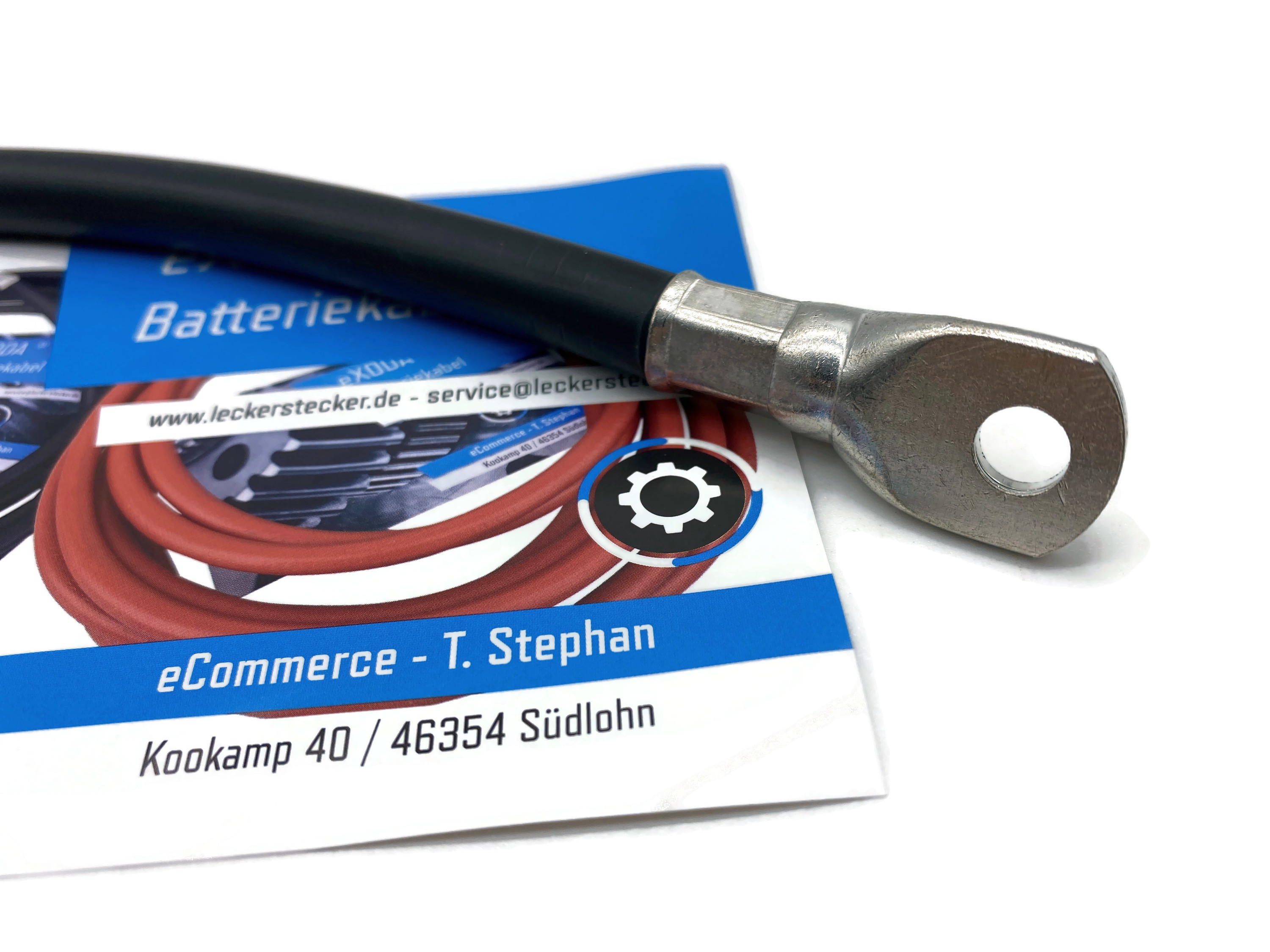 Batteriekabel 50 mm² 50cm M8 Kabelschuhe Schwarz für 8064 Watt flexibel und hochwertig - Vorschau 10