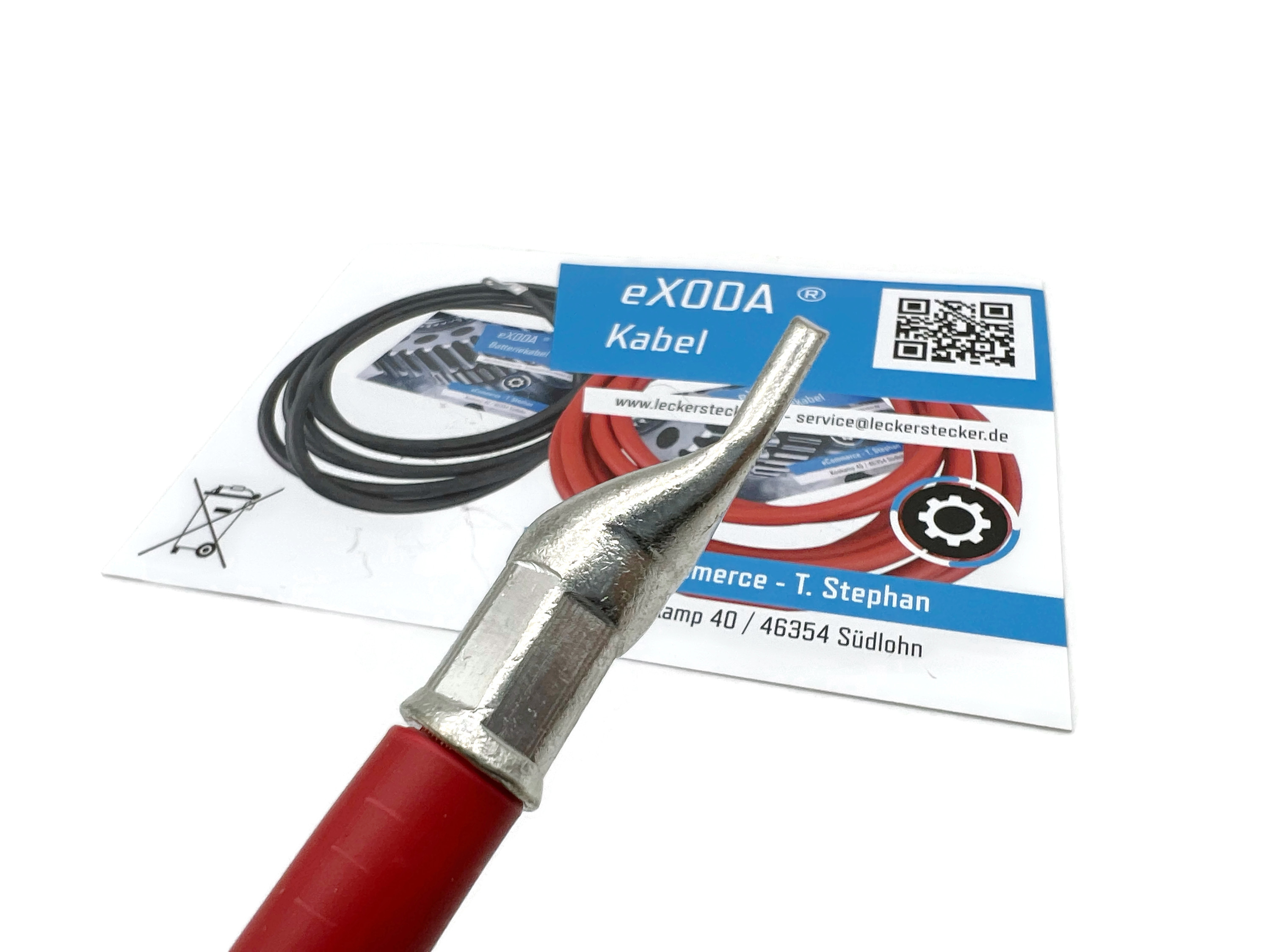 50mm² Batteriekabel 50cm M8 Kabelschuhe rot 99 Prozent Kupfer 8064 Watt 672A 12V - Vorschau 2
