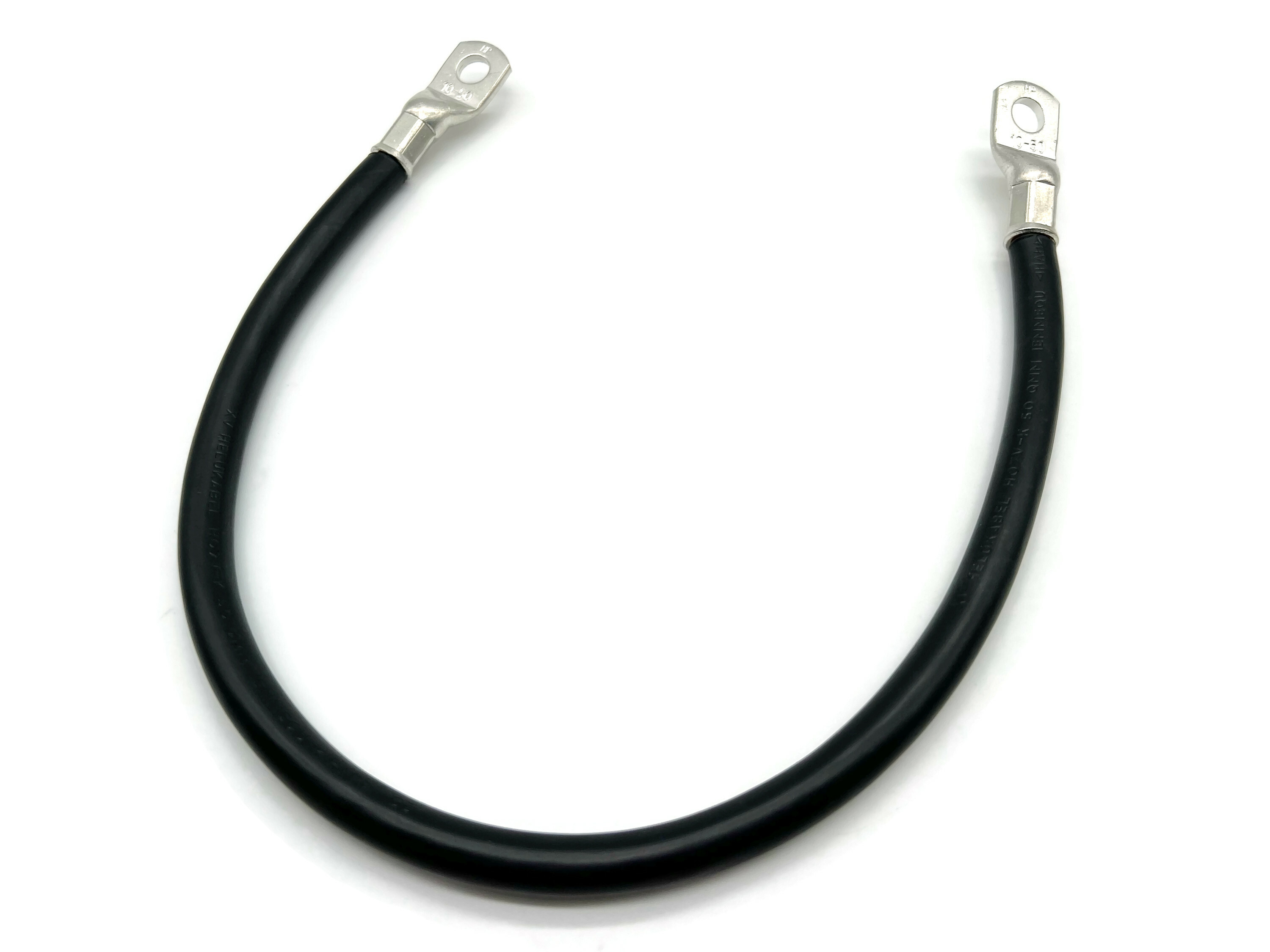 Hochleistungsbatteriekabel 50 mm² 50cm M10 Schwarz flexibel ideal für Autos Motorräder Boote - Vorschau 5
