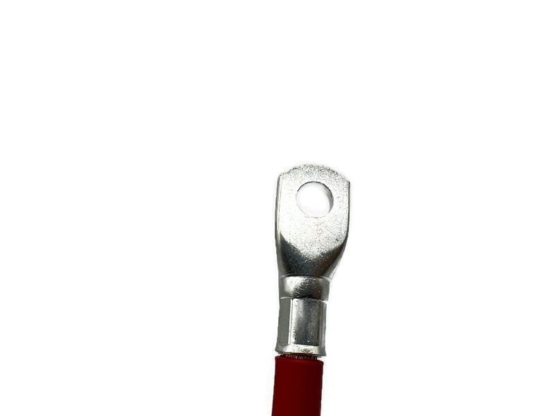 Batteriekabel 50 mm² 50cm Kabelschuhe M10 M8 Rot für Fahrzeuge Boote 99 Prozent Kupfer - Vorschau 5