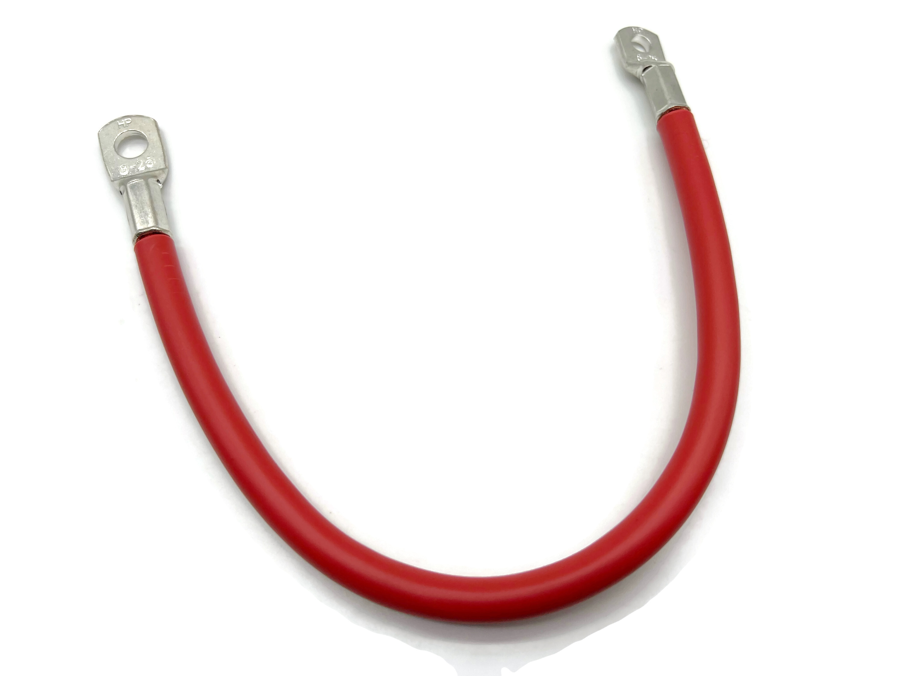 Batteriekabel 25 mm² 30cm Kabelschuhe M6 und M8 Rot - Vorschau 5
