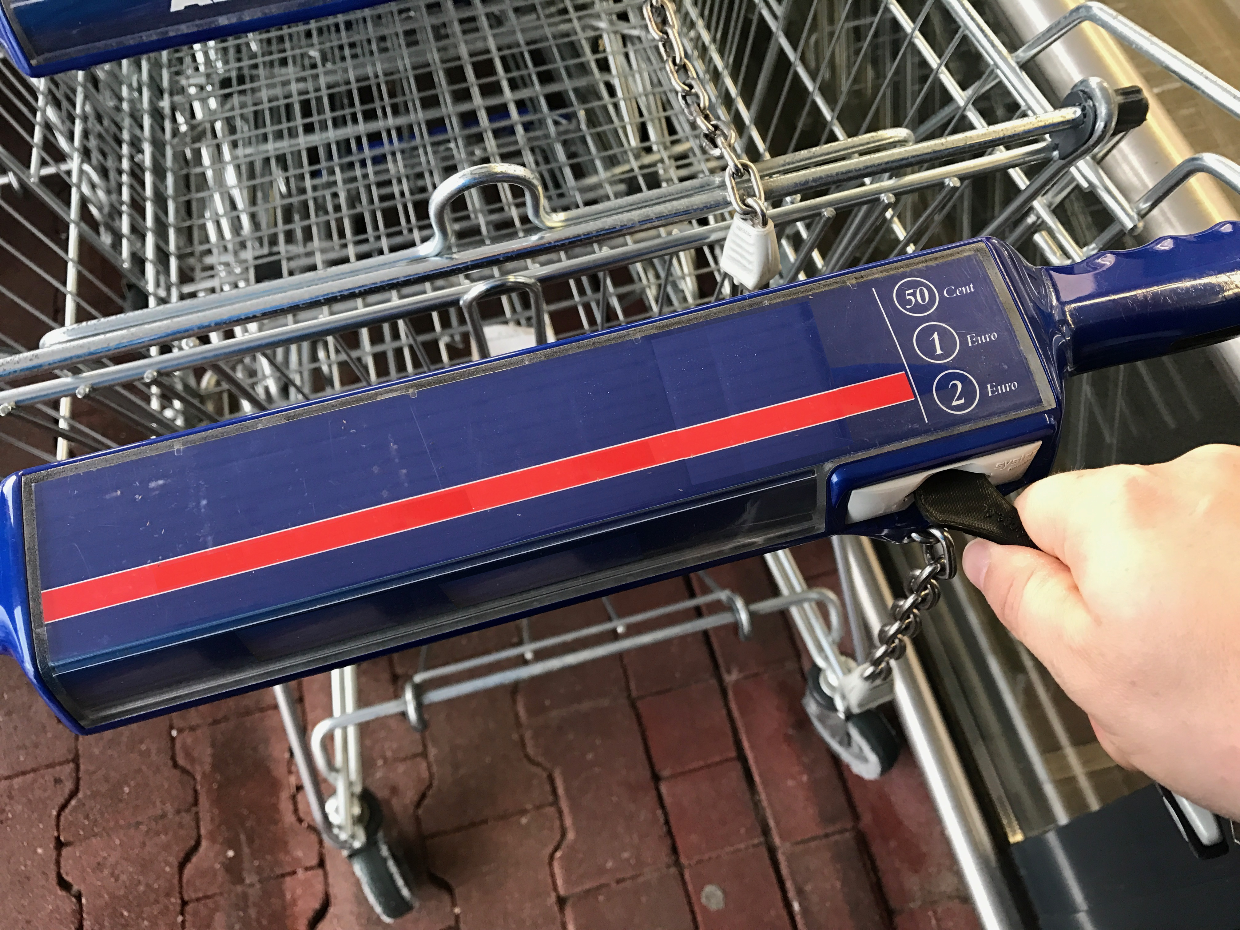 Einkaufswagenchip Einkaufswagenlöser Cart Napper als Einkaufschip rot Kunststoff - Vorschau 9