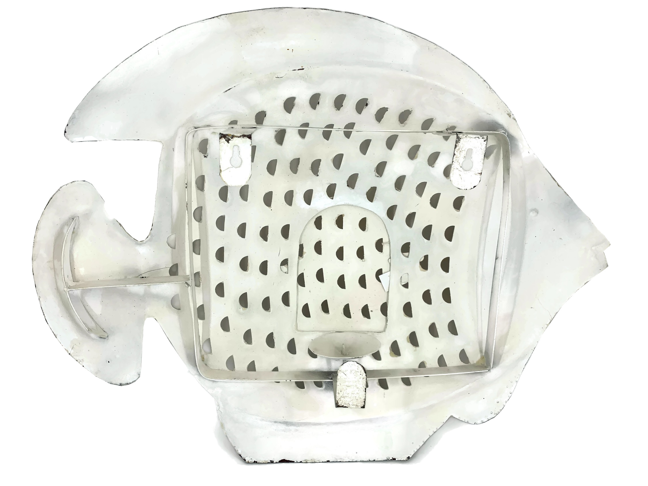 Fisch Wanddekoration 3D Wandrelief Laterne aus Metall Wandkunst Metallbild für innen - Vorschau 6