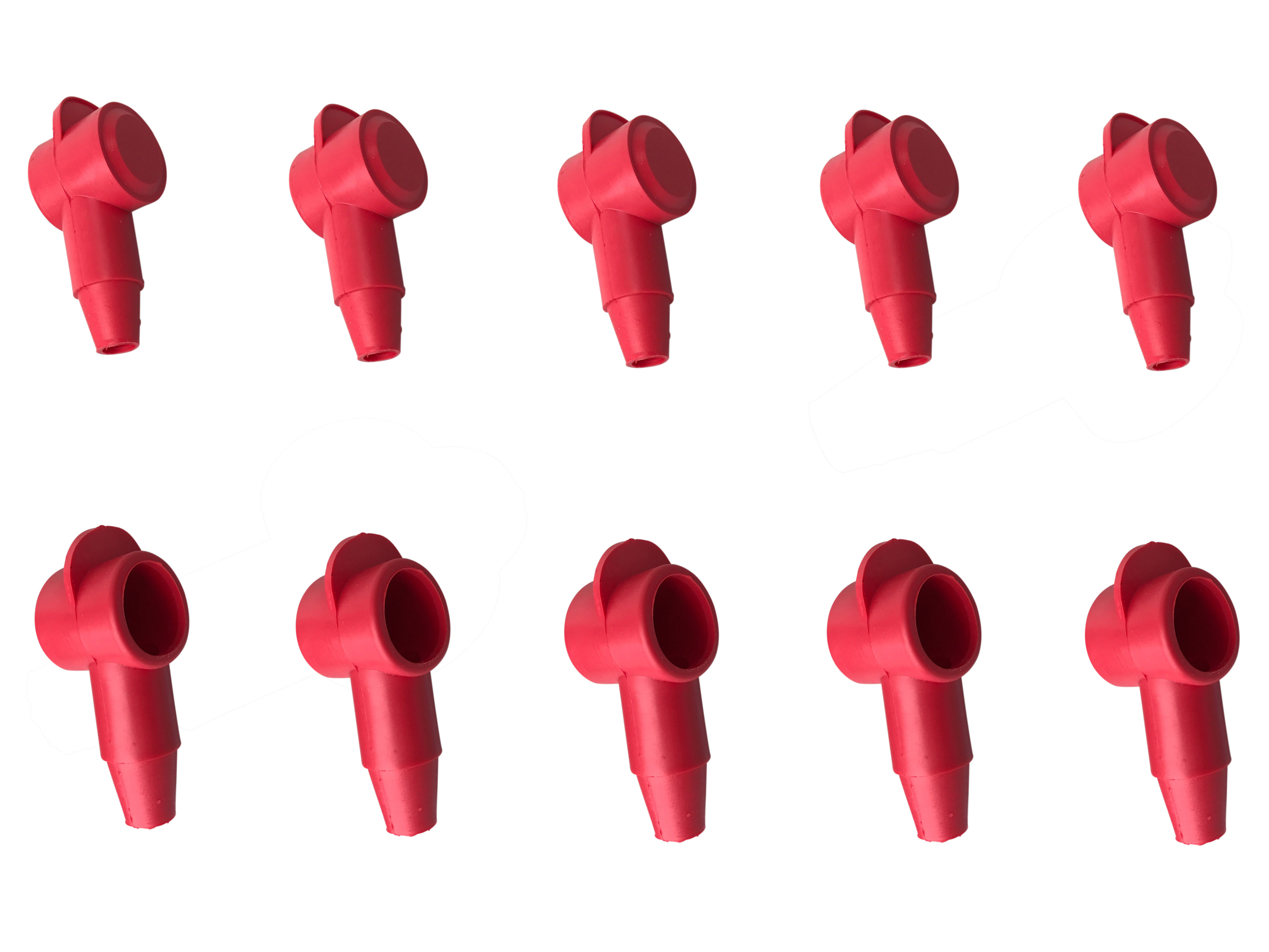 Polschutzkappe 10x Isolierkappe rot für Kabel 16 bis 50 mm² Kopf 18mm geeignet für Kupferdraht - Vorschau 5