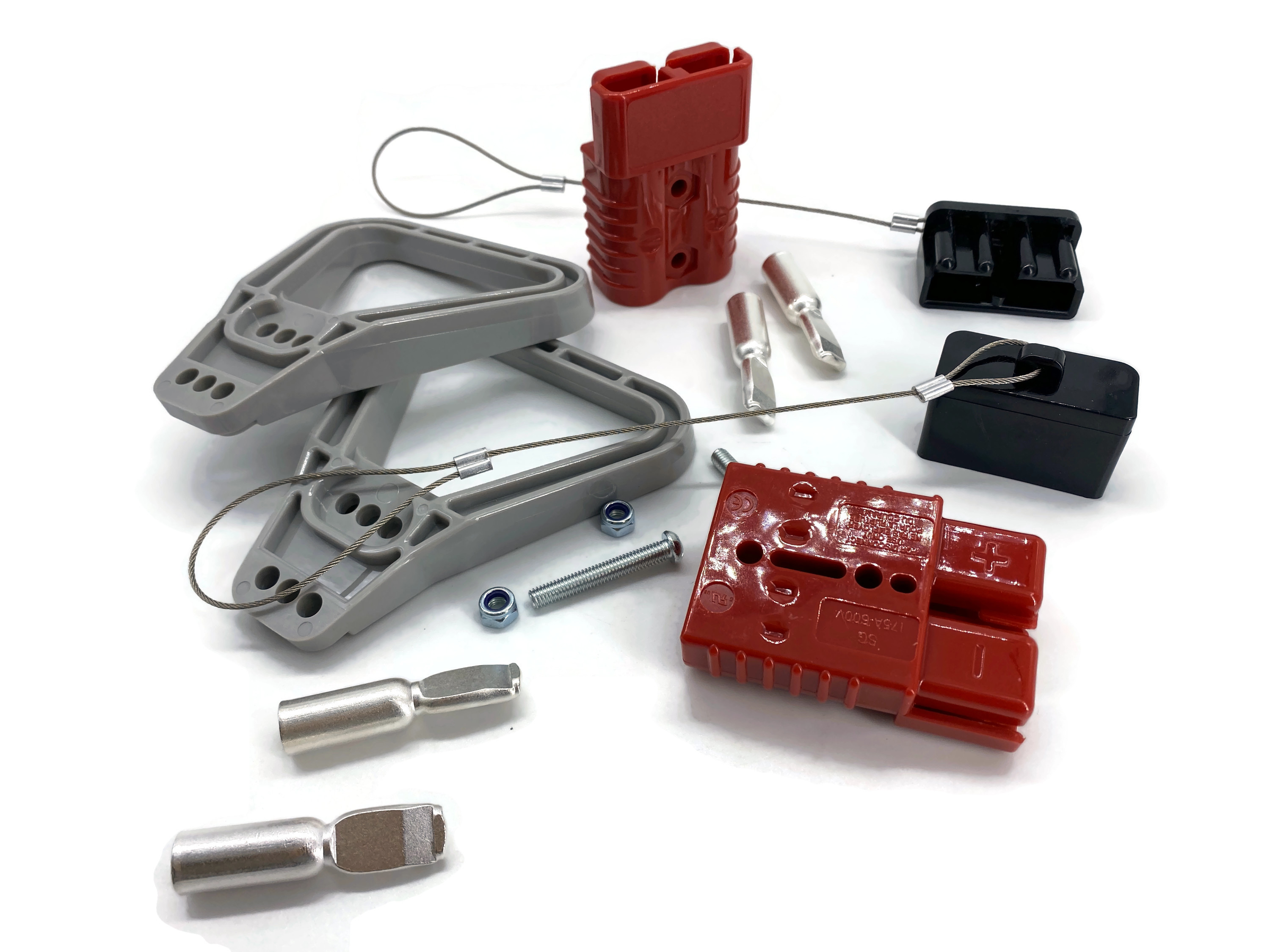 Batteriestecker 175A 25 mm2 rot Vollset Steckverbinder - Vorschau 2