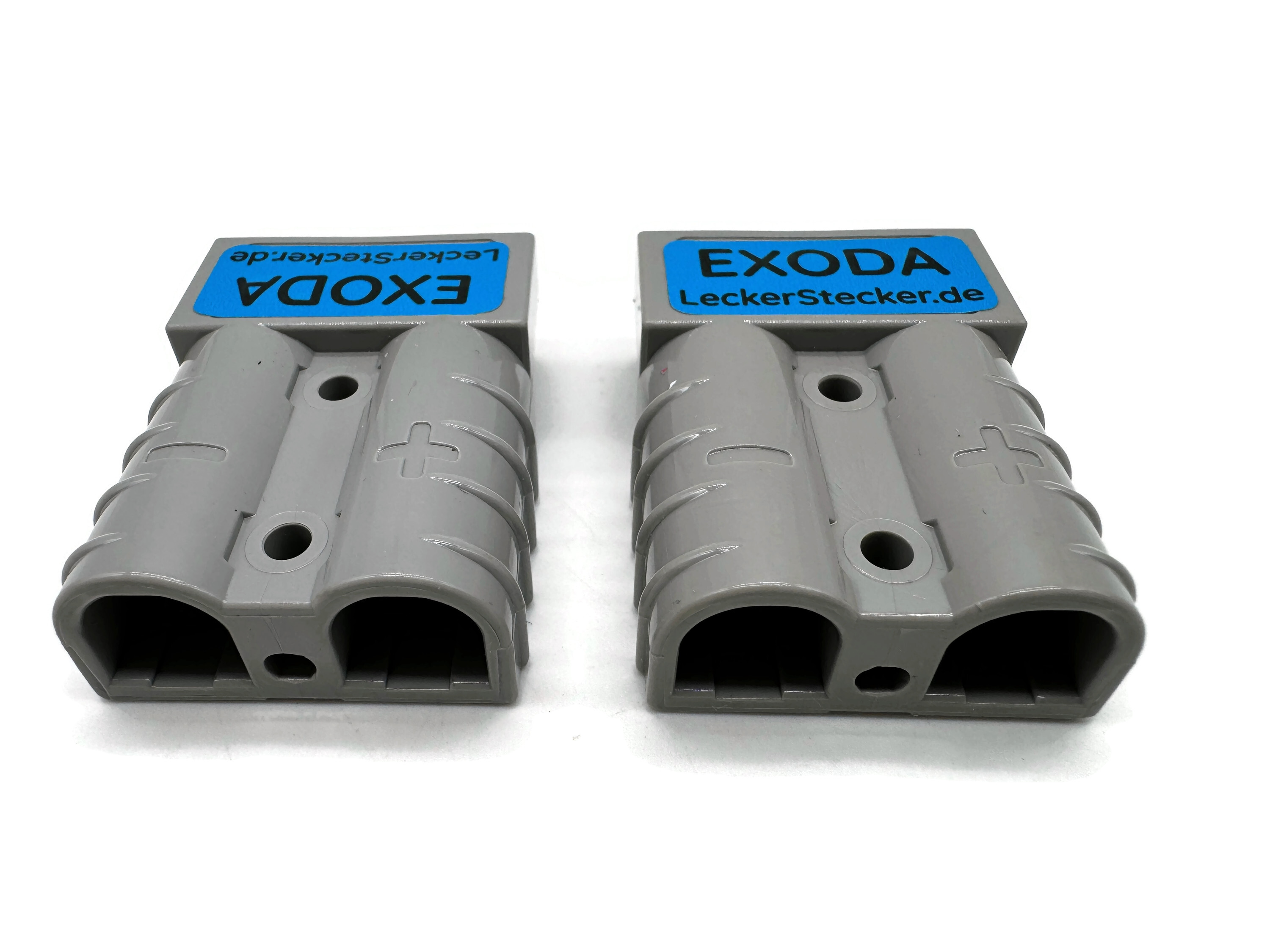 50A Batterie Stecker 4-6 mm2 grau Set für Gabelstapler Kabel mit versilberten Kontakten - Vorschau 4