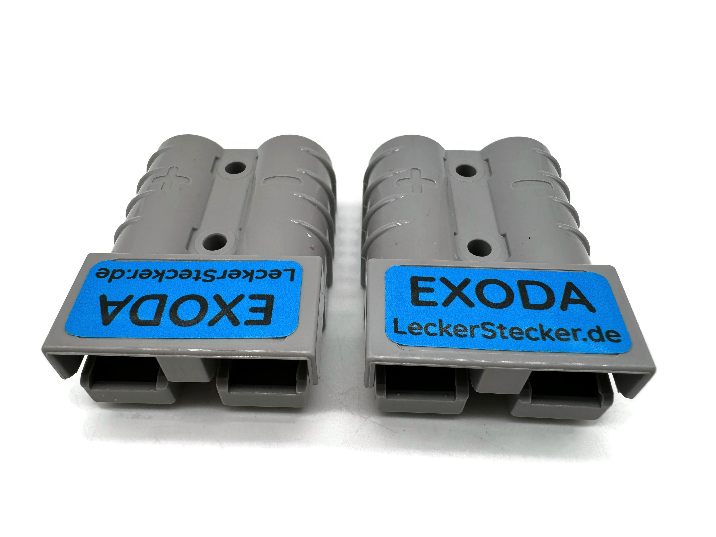 50A Batterie Stecker 4-6 mm2 grau Set für Gabelstapler Kabel mit versilberten Kontakten - Vorschau 5