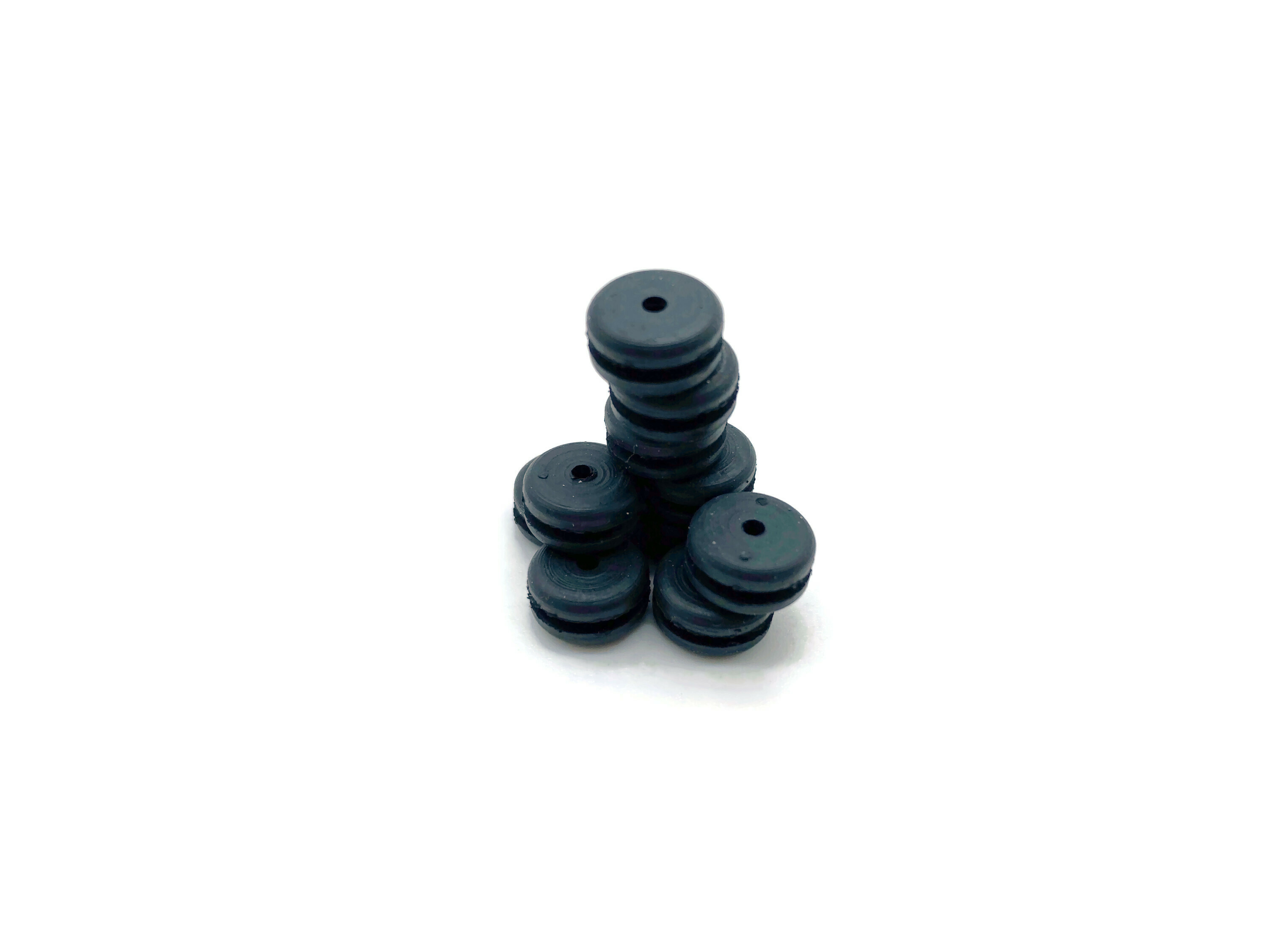 10x Kabeltülle offen 2mm Kabeldurchführung schwarz - Vorschau 4