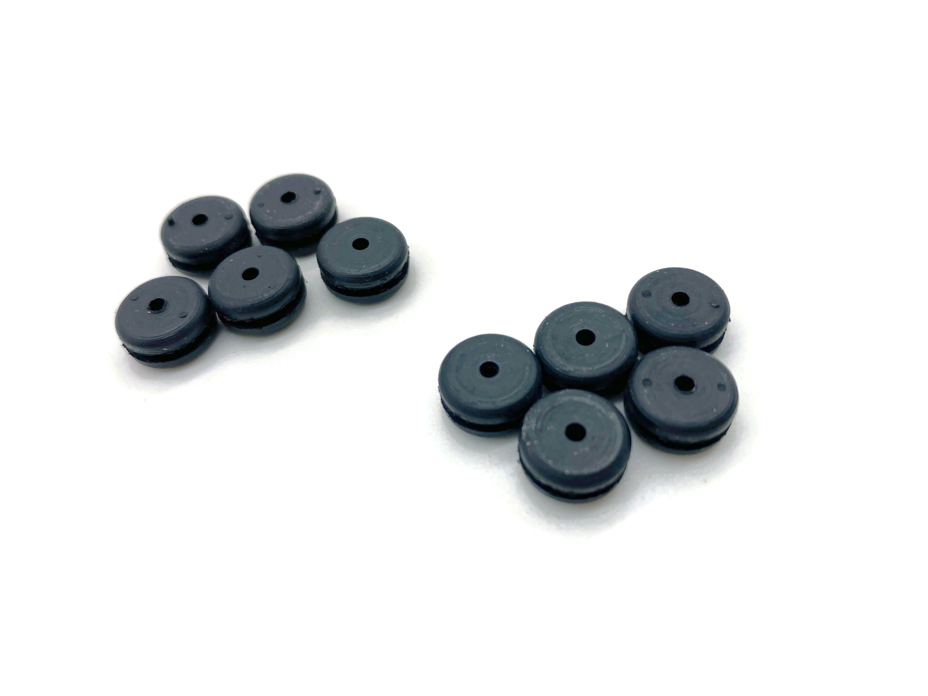 10x Kabeltülle offen 2mm Kabeldurchführung schwarz - Vorschau 3