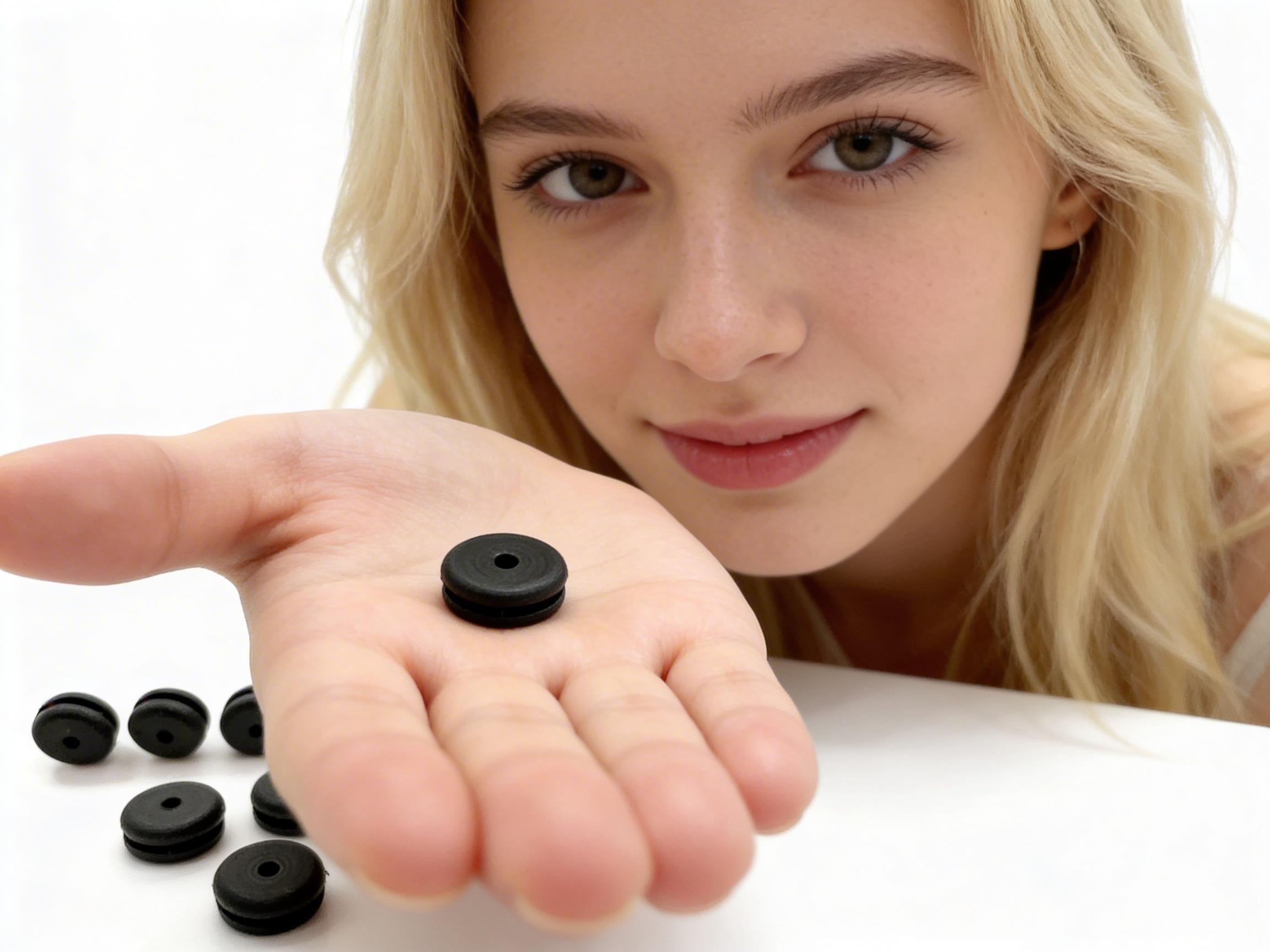 10x Kabeltülle offen 2mm Kabeldurchführung schwarz - Vorschau 8