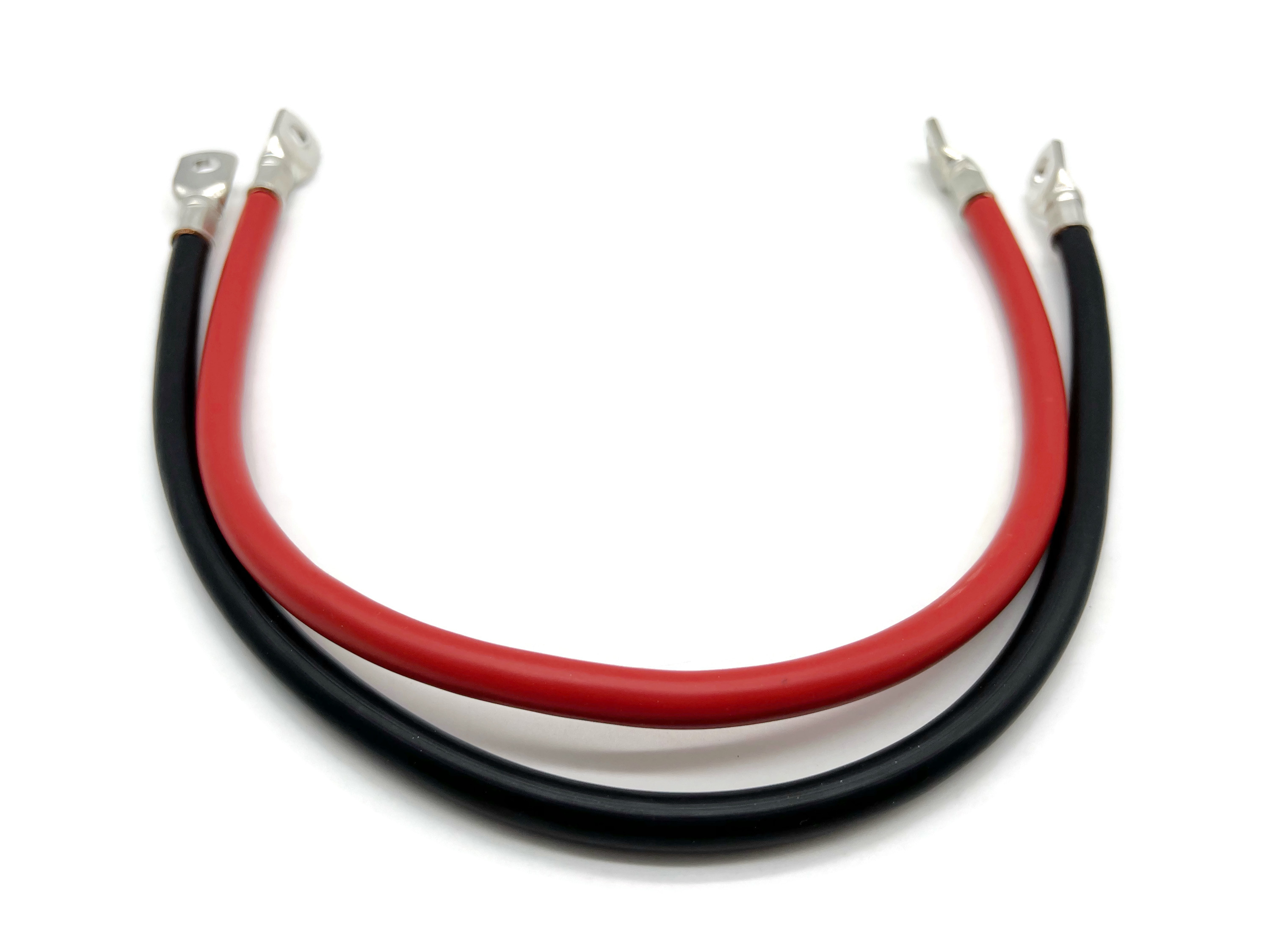 50mm² Batteriekabelset 50cm M8 rot schwarz bis 8064 Watt 672A 12V flexibel Kupfer - Vorschau 5