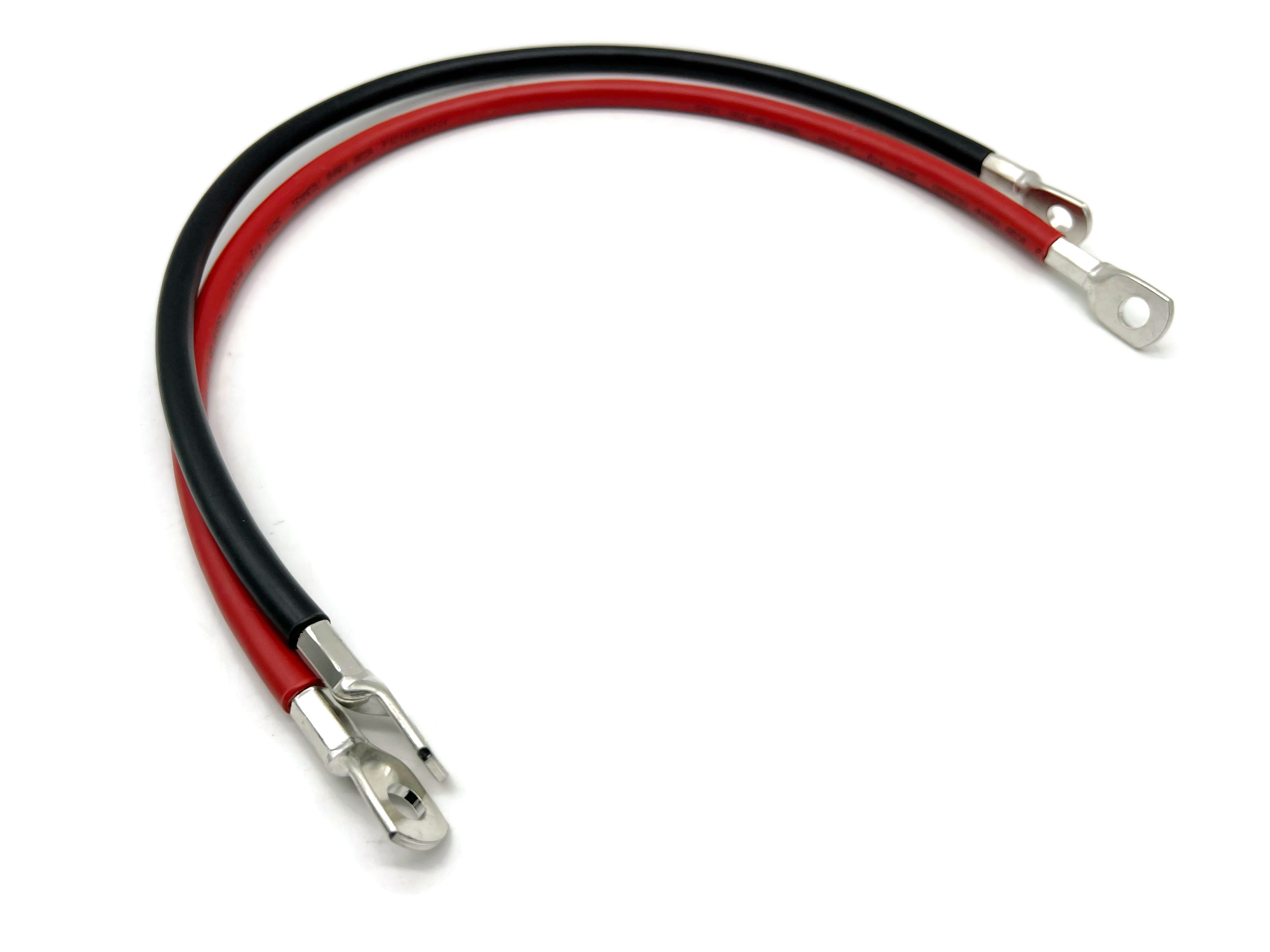 Batteriekabel Set 25 mm² 50cm M8 Kabelschuhe Rot Schwarz für Auto Boot Motorrad - Vorschau 5