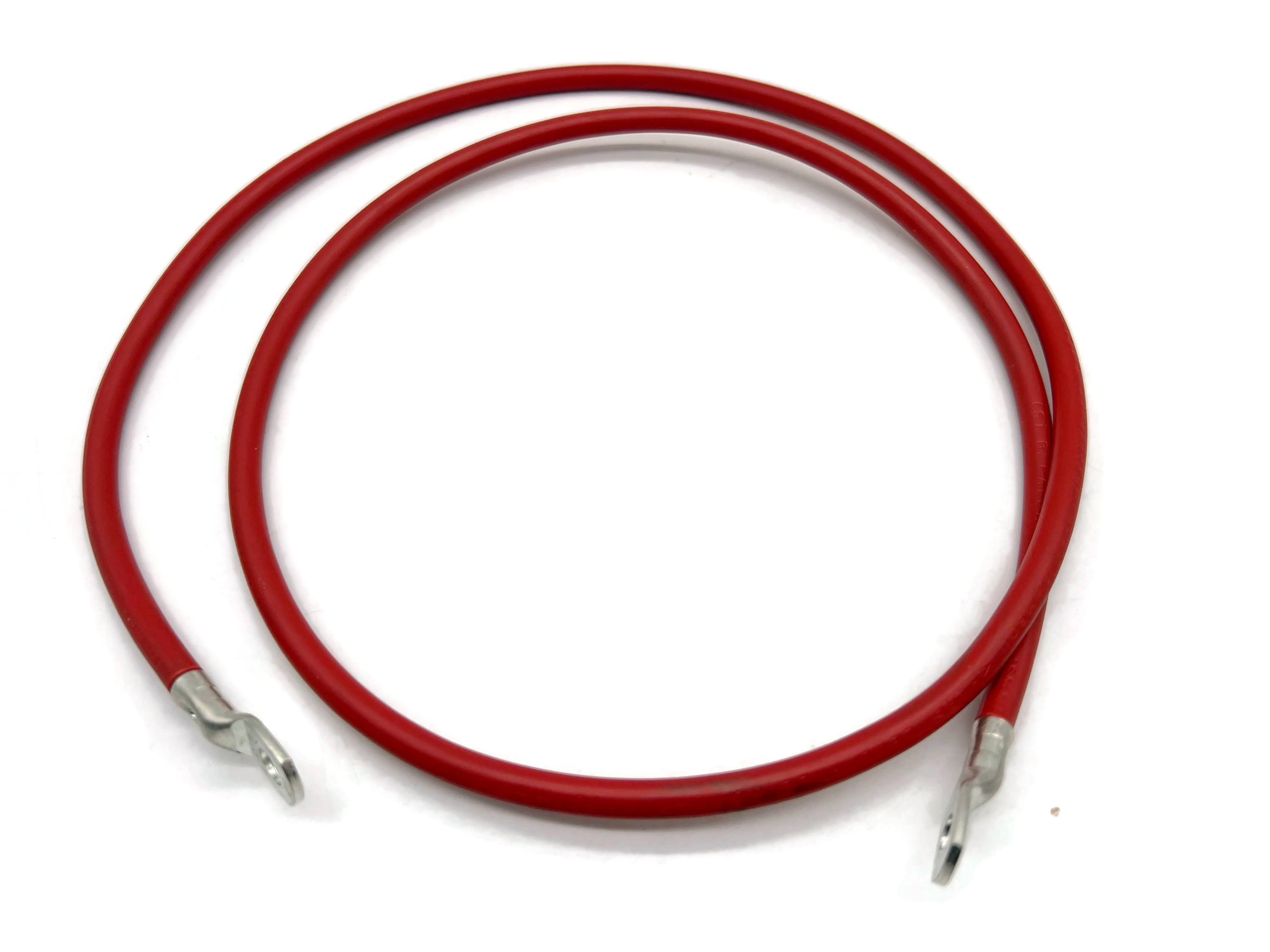 Batteriekabel 10 mm² 100cm mit Kabelschuhen M6 Rot hohe Materialqualität 99 Prozent Kupfer - Vorschau 5