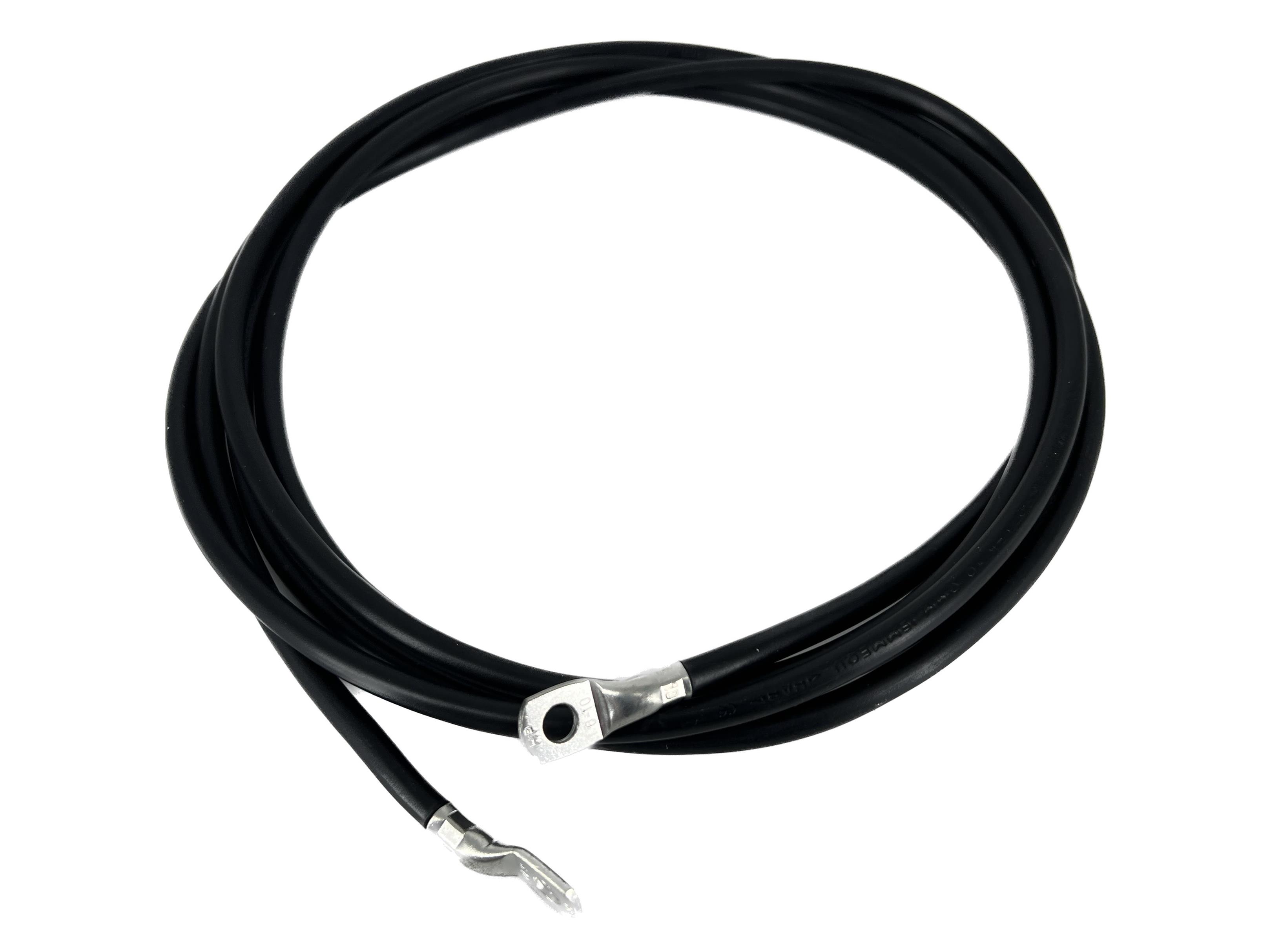 Batteriekabel 10 mm² 300cm mit M6 Kabelschuhen Farbe Schwarz - Vorschau 5