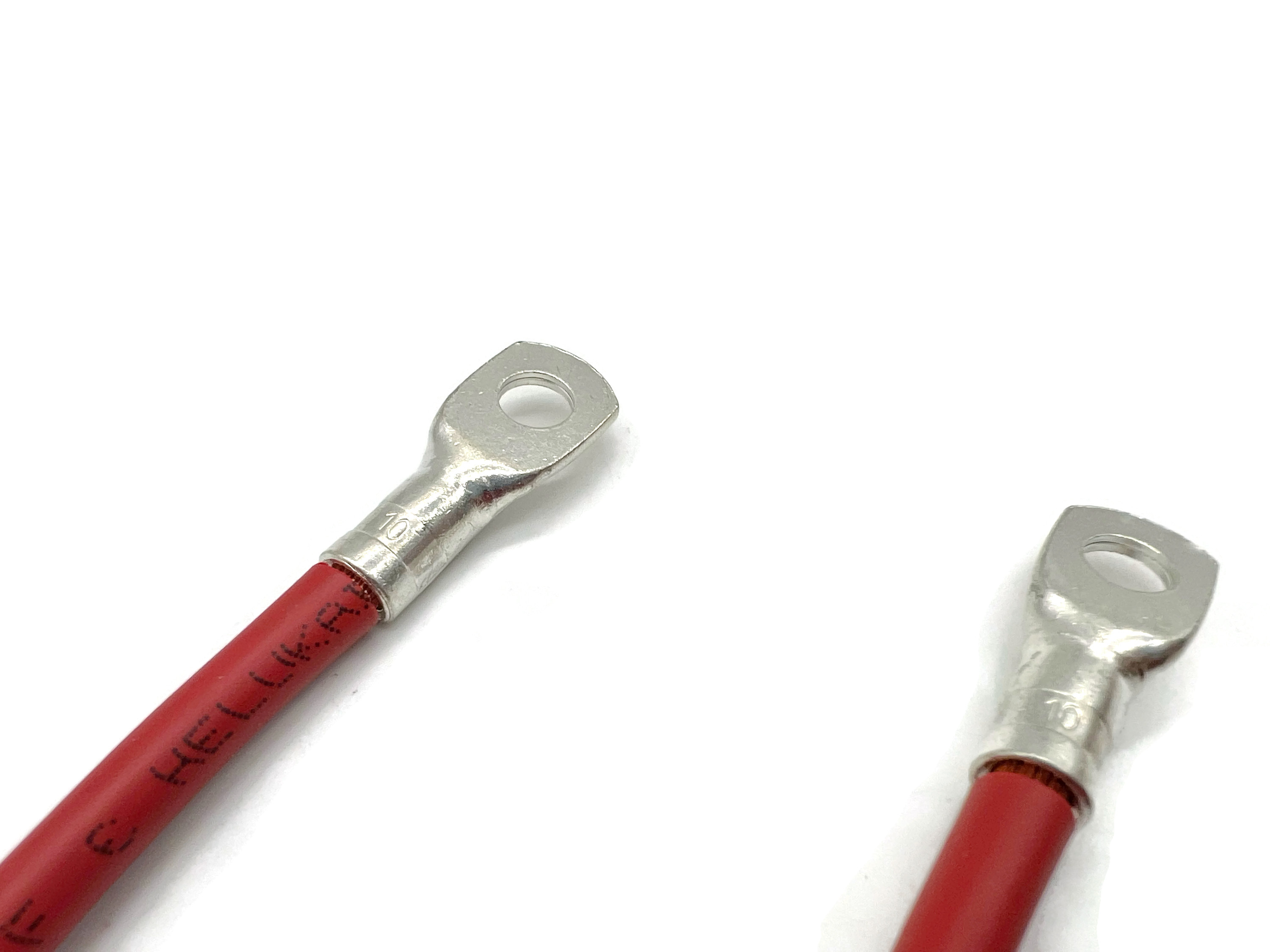 Batteriekabel 10 mm² 300cm M6 Rot hochflexibel für 12V Systeme Auto Boot Motorrad erstklassiges Kupfer - Vorschau 3