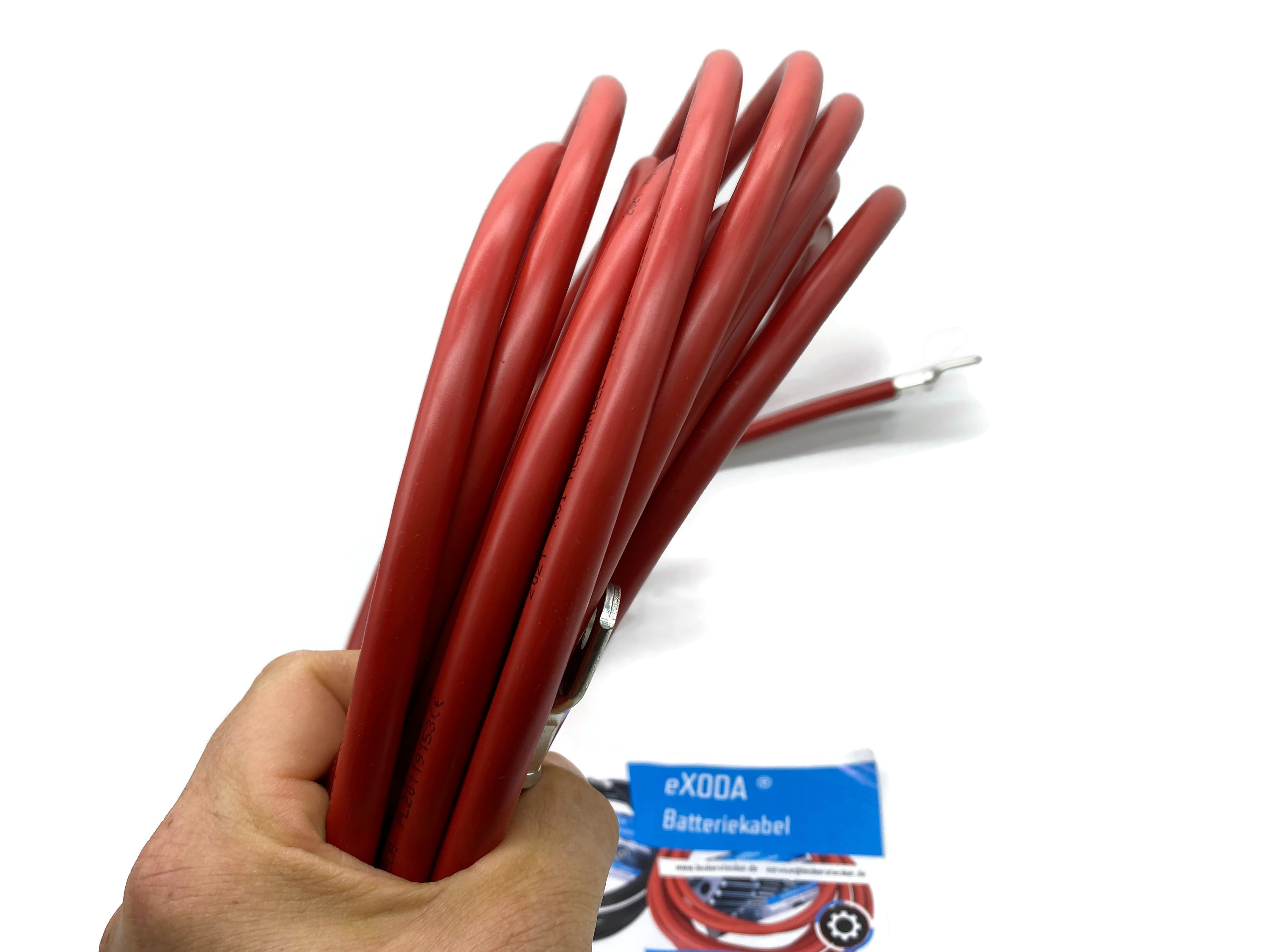 Batteriekabel 35mm2 10m M8 mit Ringösen rot - Vorschau 5