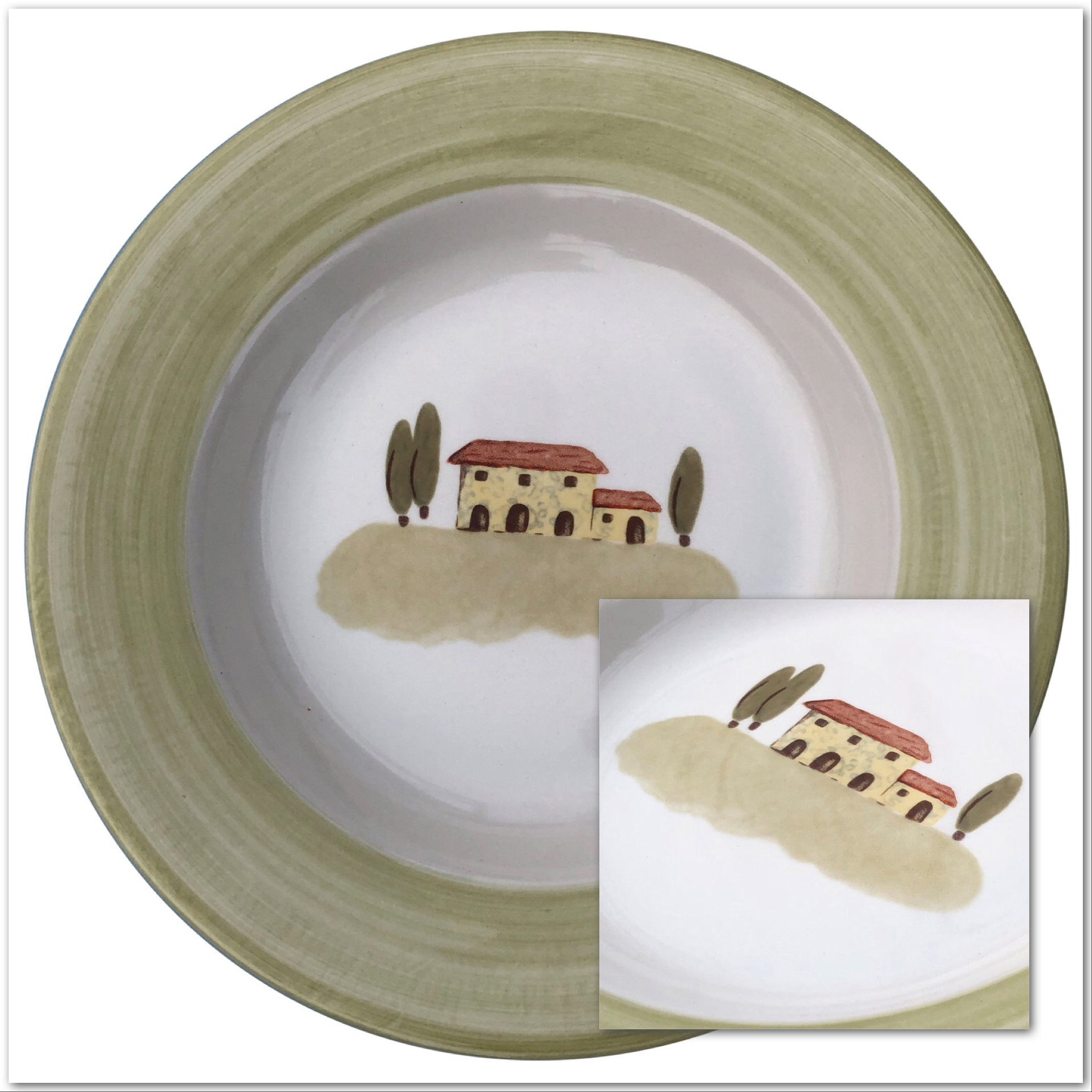 Zeller Keramik Bella Toscana Teller tief 24 cm - Vorschau 5