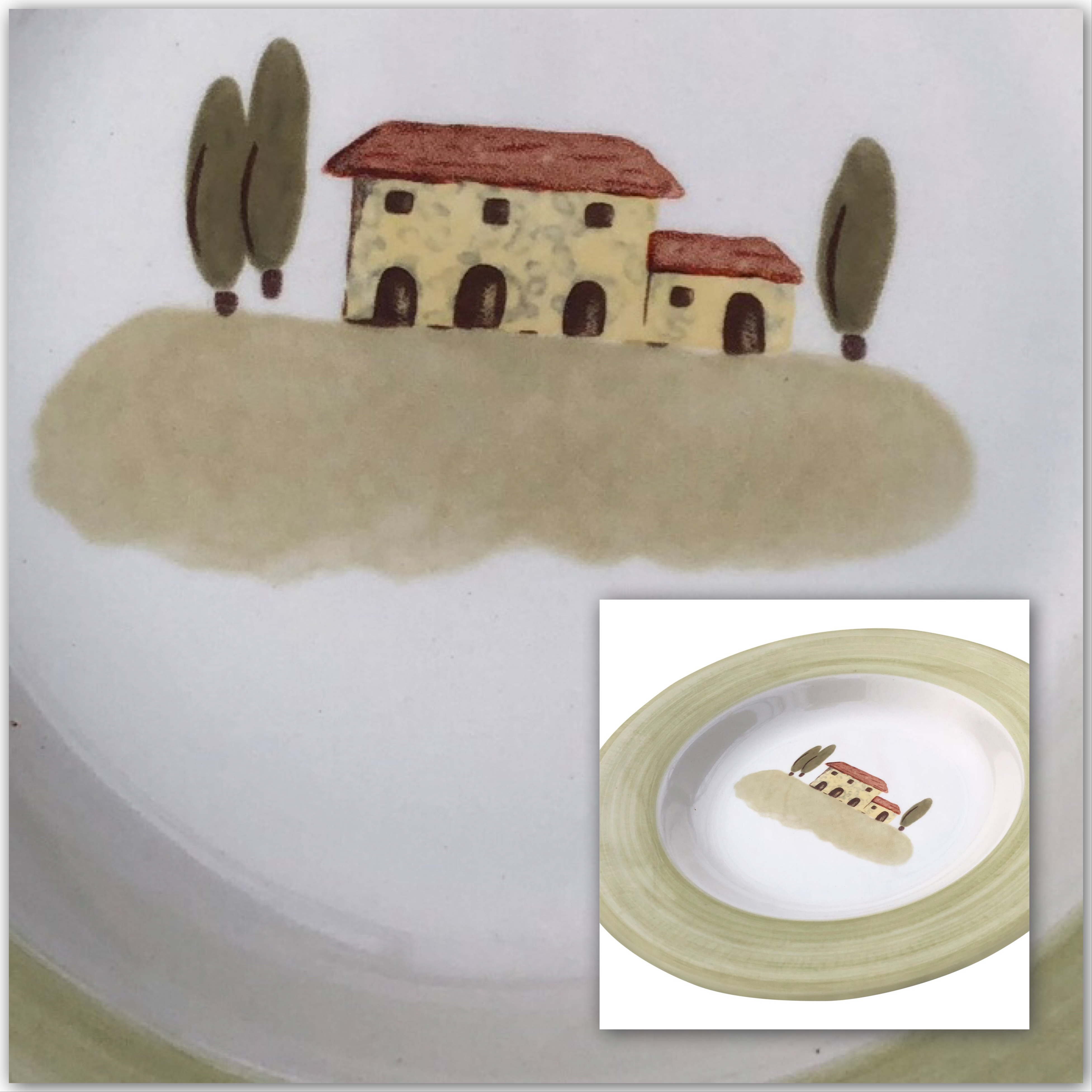 Zeller Keramik Bella Toscana Teller tief 24 cm - Vorschau 6