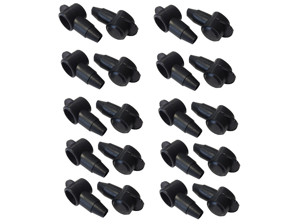 20x Polschutzkappe für Kabel 1,5-10 mm² Kopf 14mm aus robustem temperaturbeständigem Vinyl - Vorschau 3