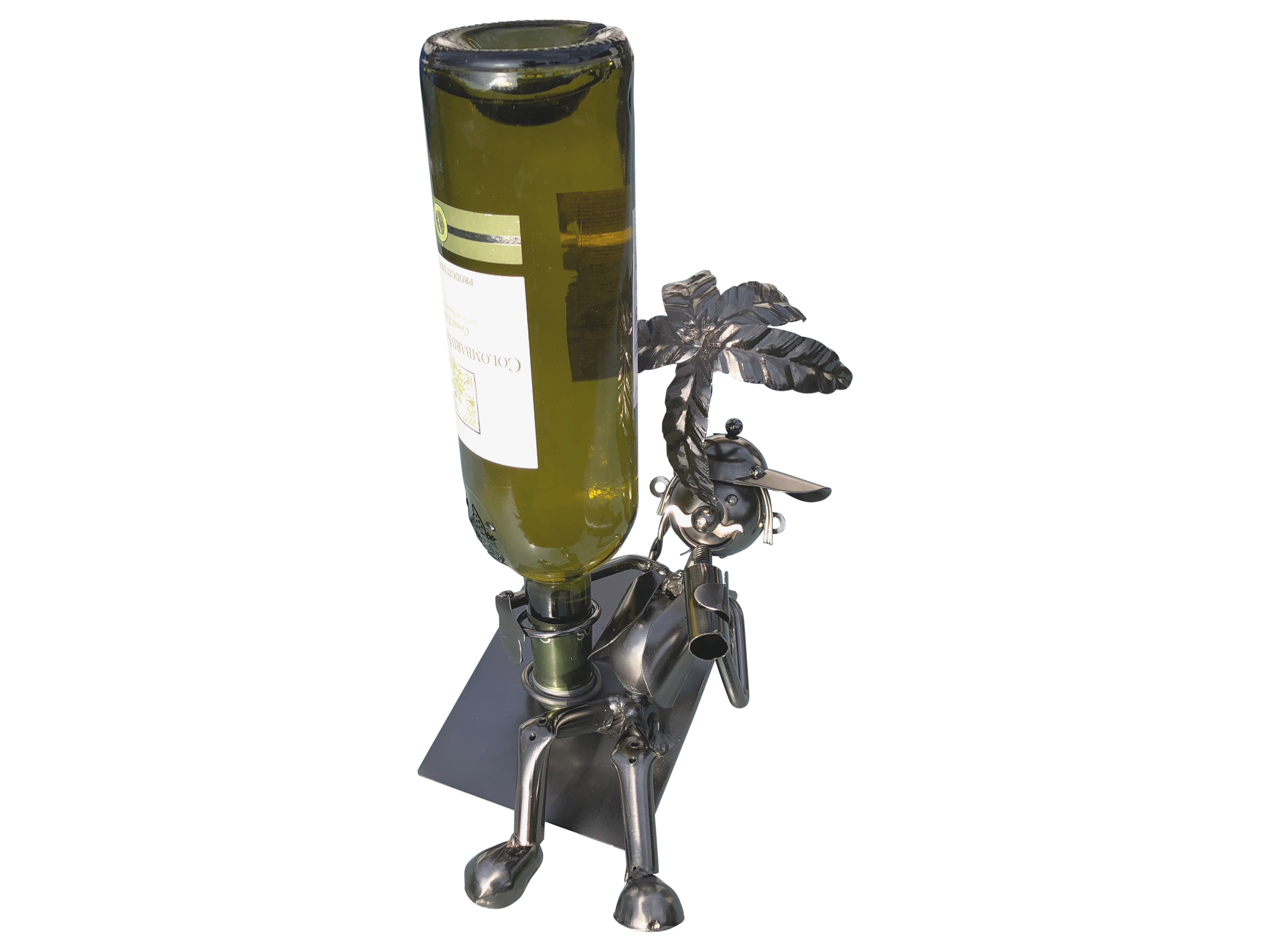 Weinflaschenhalter Figuren Metall Maik am Strand Design Deko - Vorschau 2