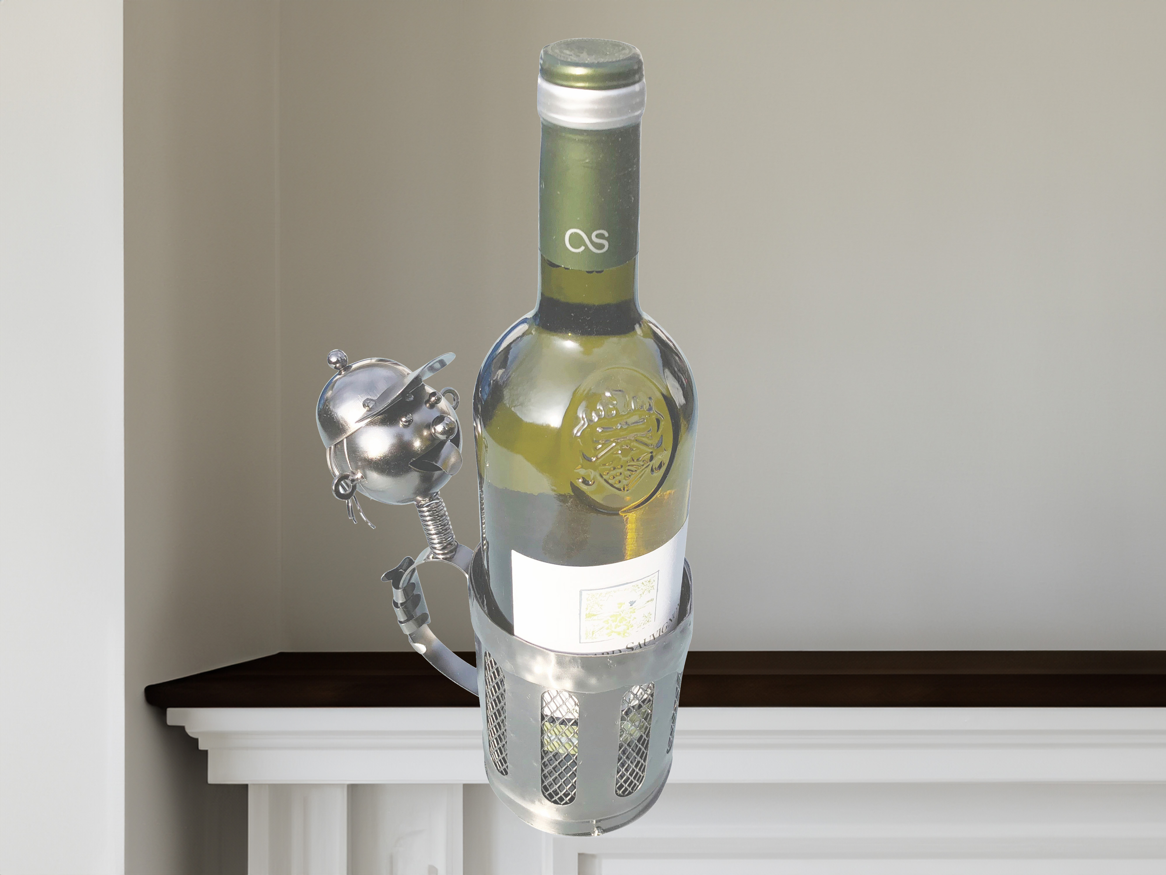 Weinflaschenhalter Felix Metall Figuren Design Deko - Vorschau 3